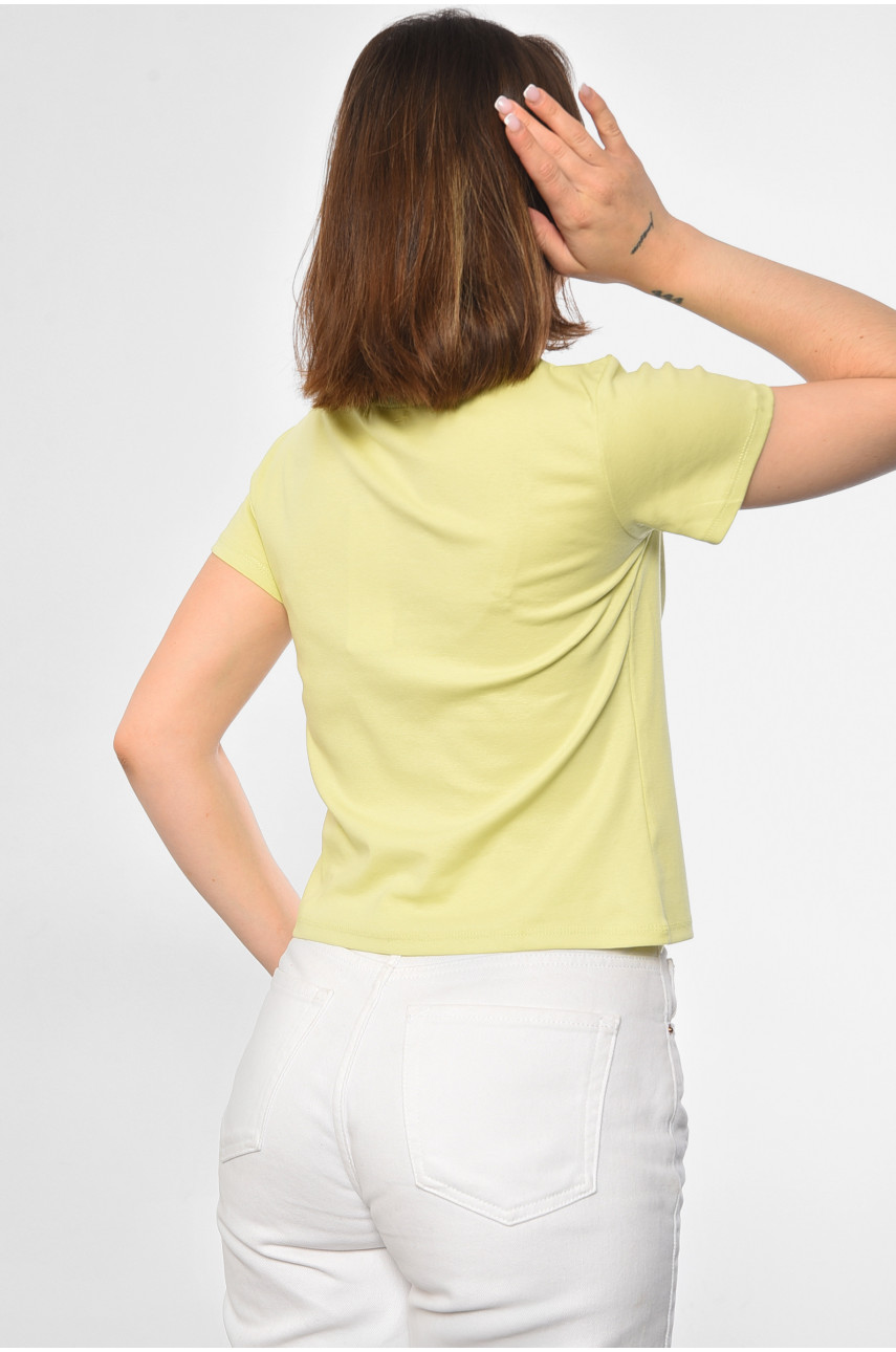 Футболка женская салатового цвета 6037 181003 Футболка женская салатового цвета 6037 181003