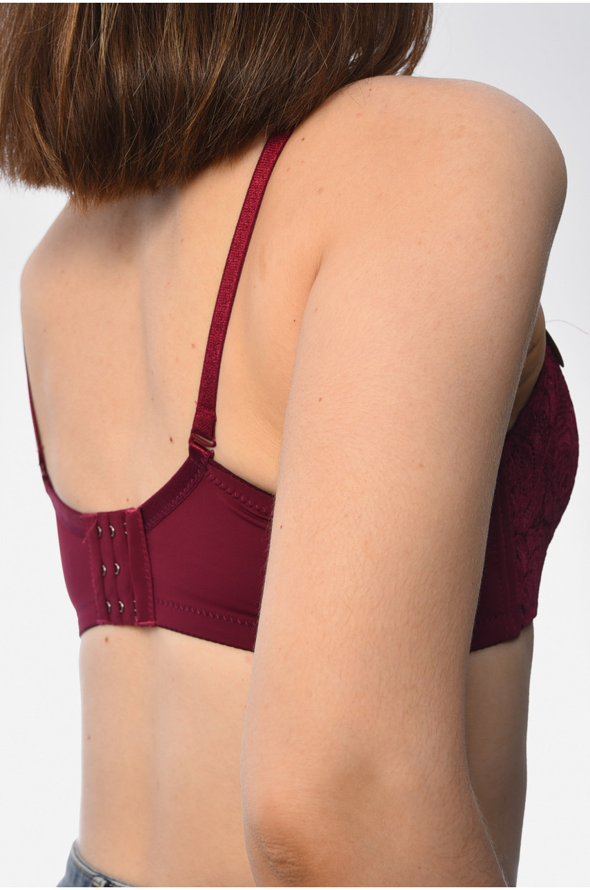 Бюстгальтер женский бордового цвета чашка С 937 181035