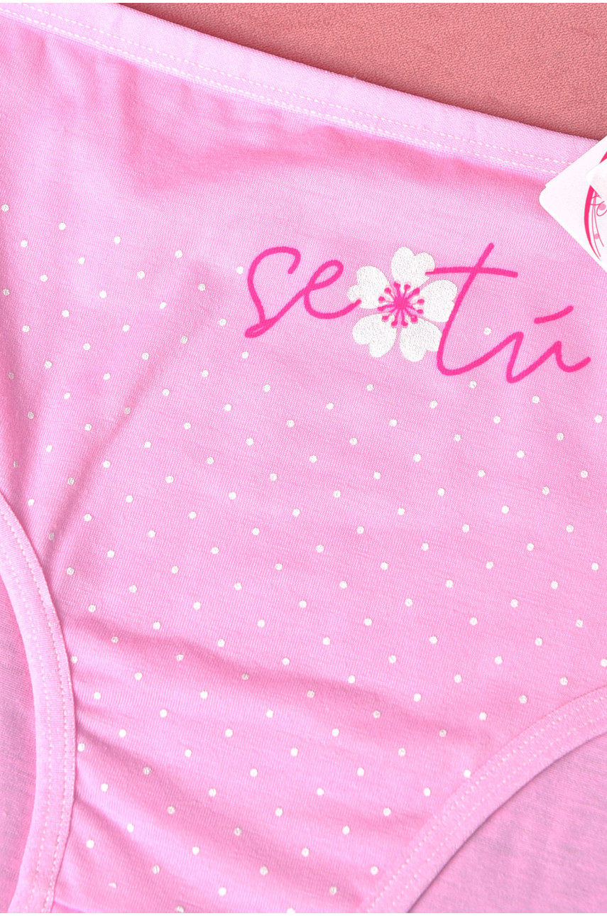 Трусы женские полубатальные розового цвета 4029 181059