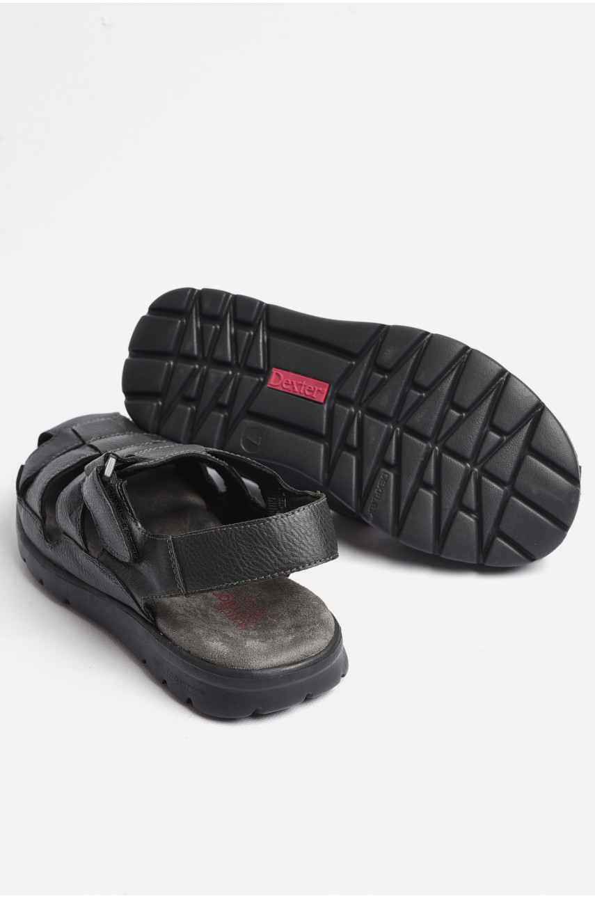Сандалии мужские черного цвета на липучке а-18 181068 Сандалии мужские черного цвета на липучке а-18 181068