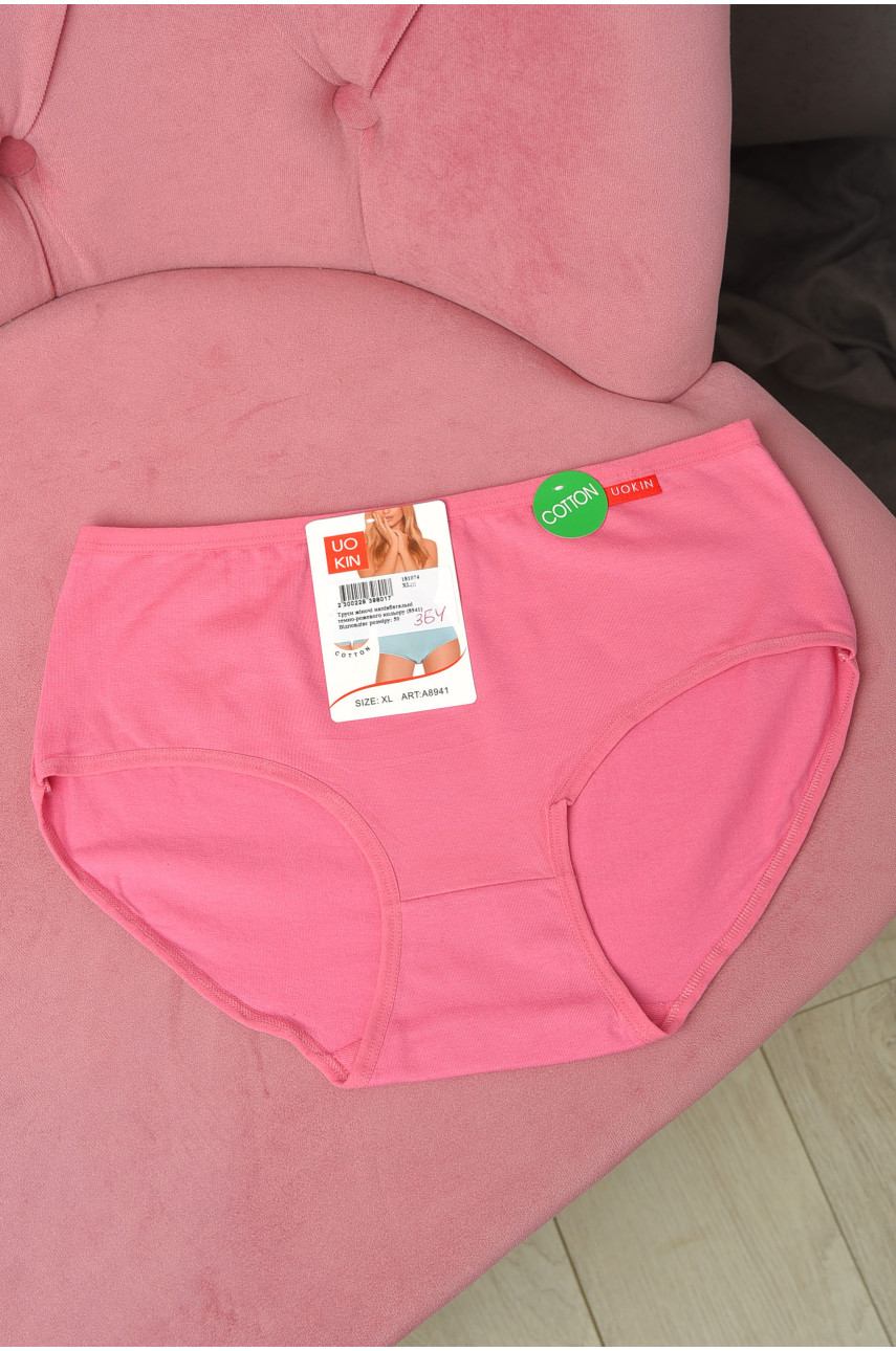 Труси жіночі напівбатальні темно-рожевого кольору 8941 181074