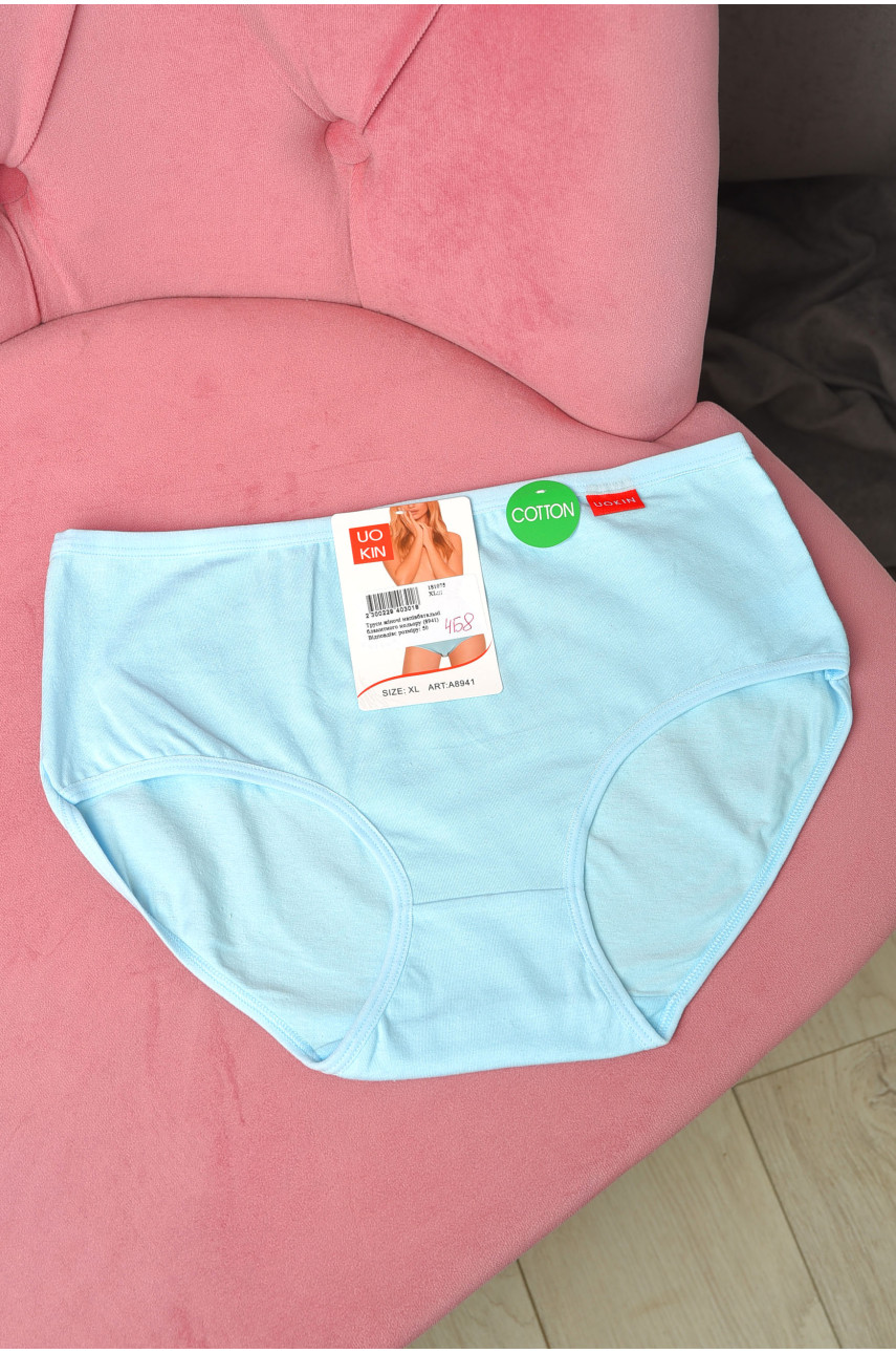 Труси жіночі напівбатальні блакитного кольору 8941 181075