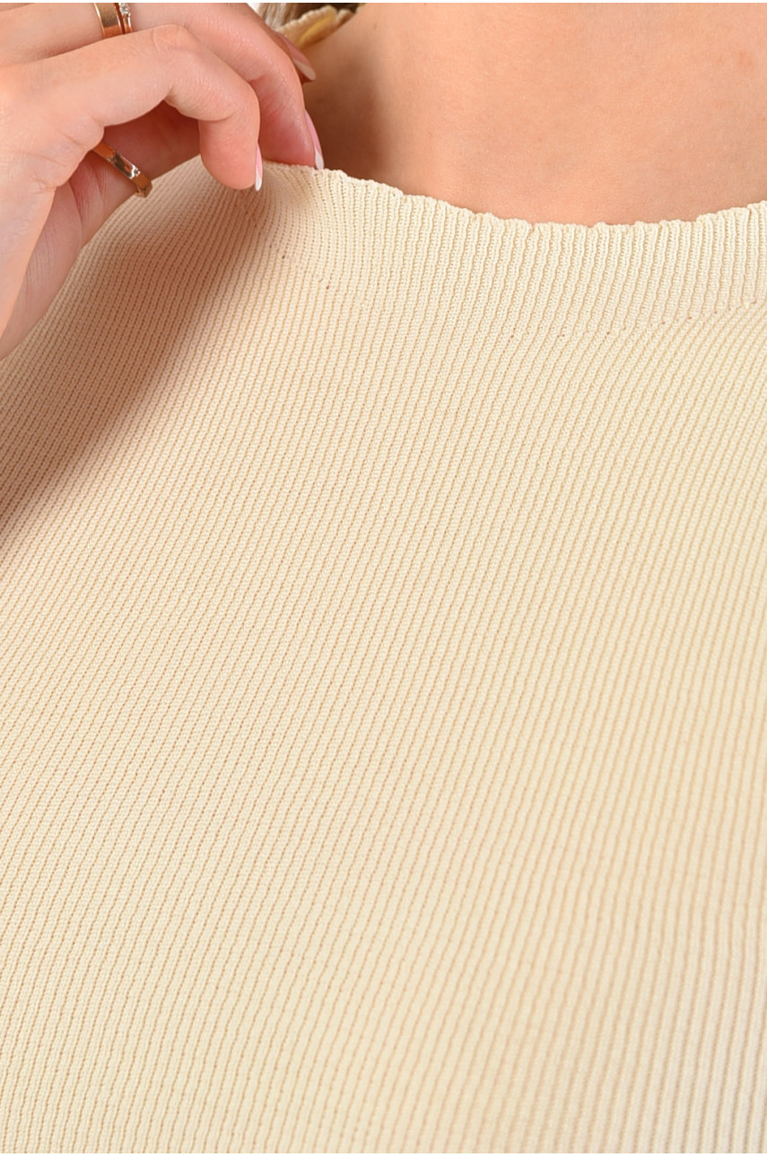 Майка жіноча бежевого кольору 181092