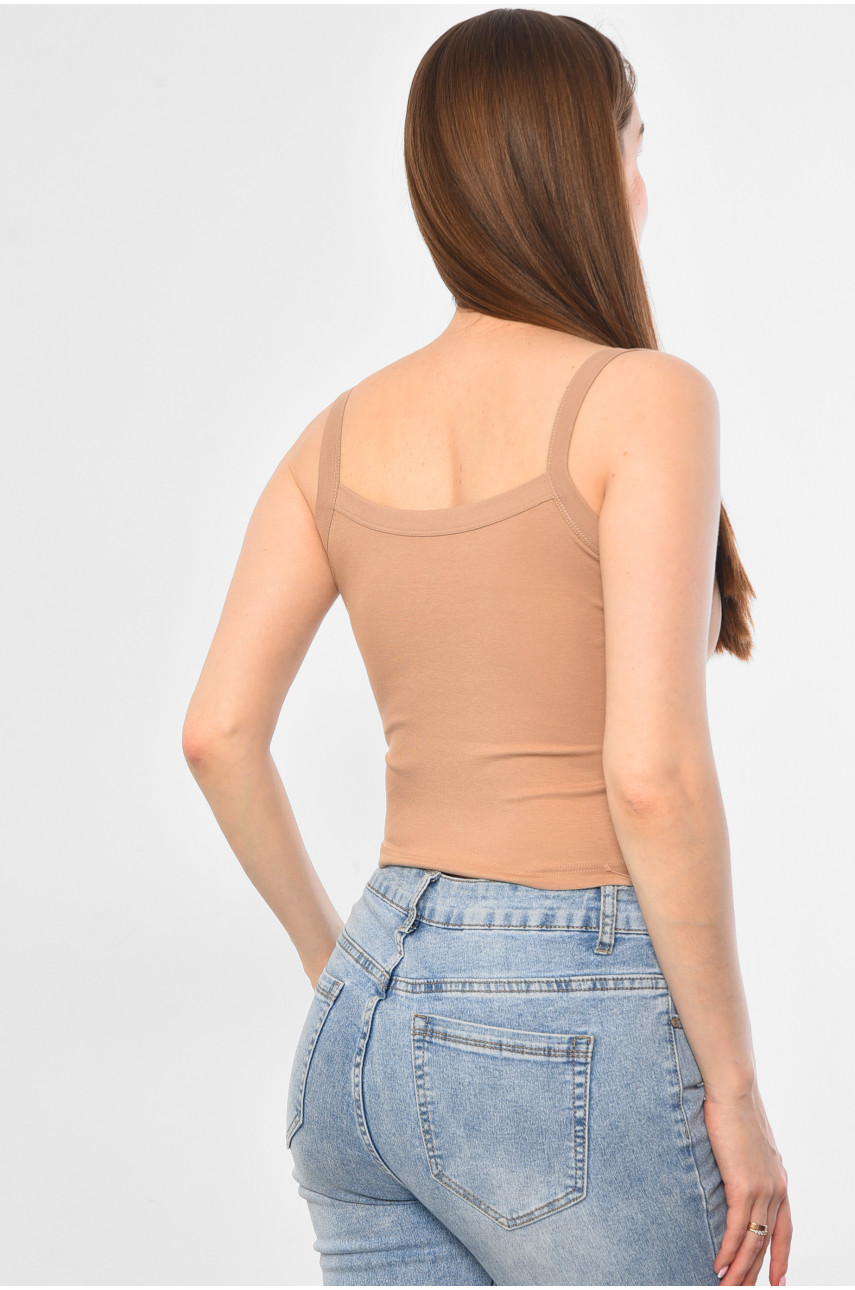 Майка жіноча світло-коричневого кольору 8212 181103 Майка жіноча світло-коричневого кольору 8212 181103