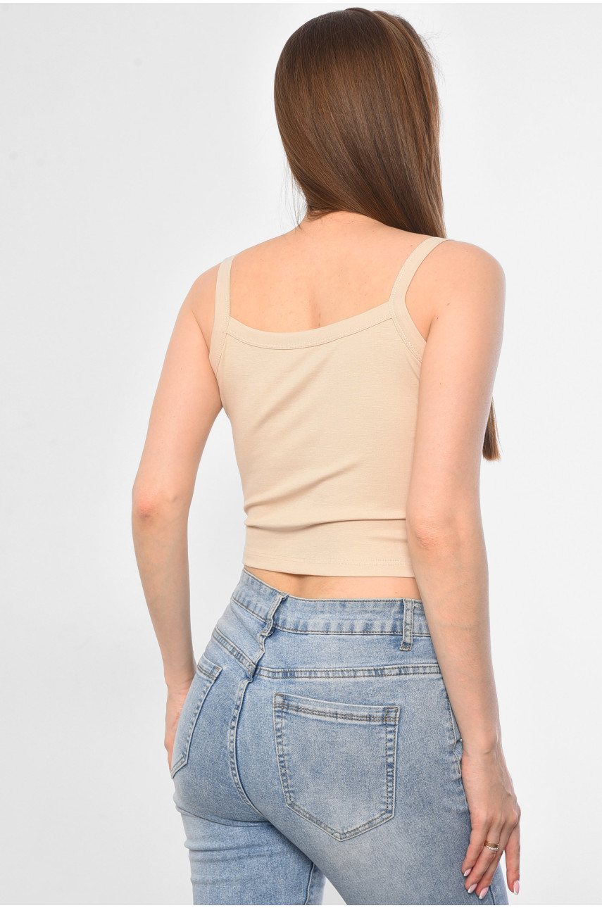 Майка жіноча бежевого кольору 8212 181106