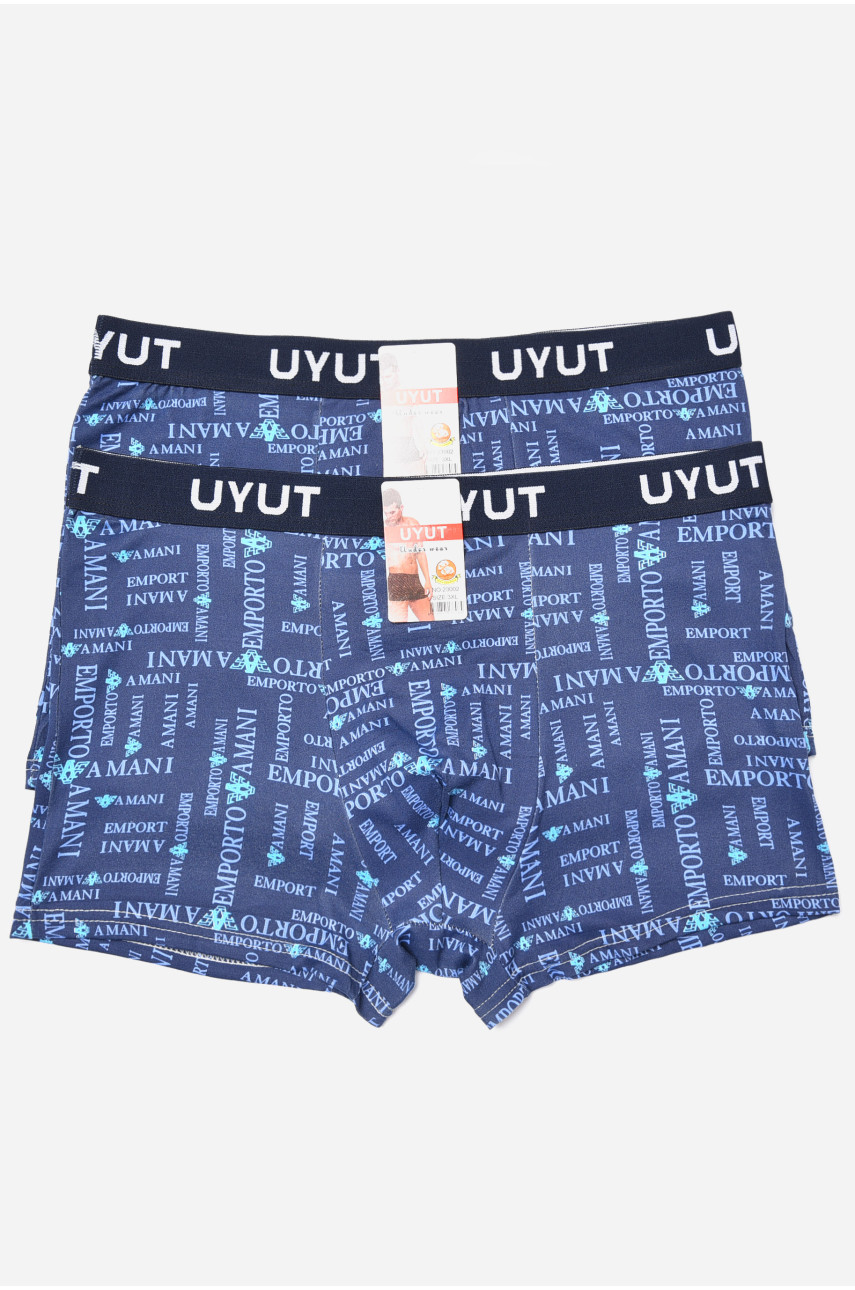 Набір чоловічих боксерів синього кольору 2 штуки 23002 181114