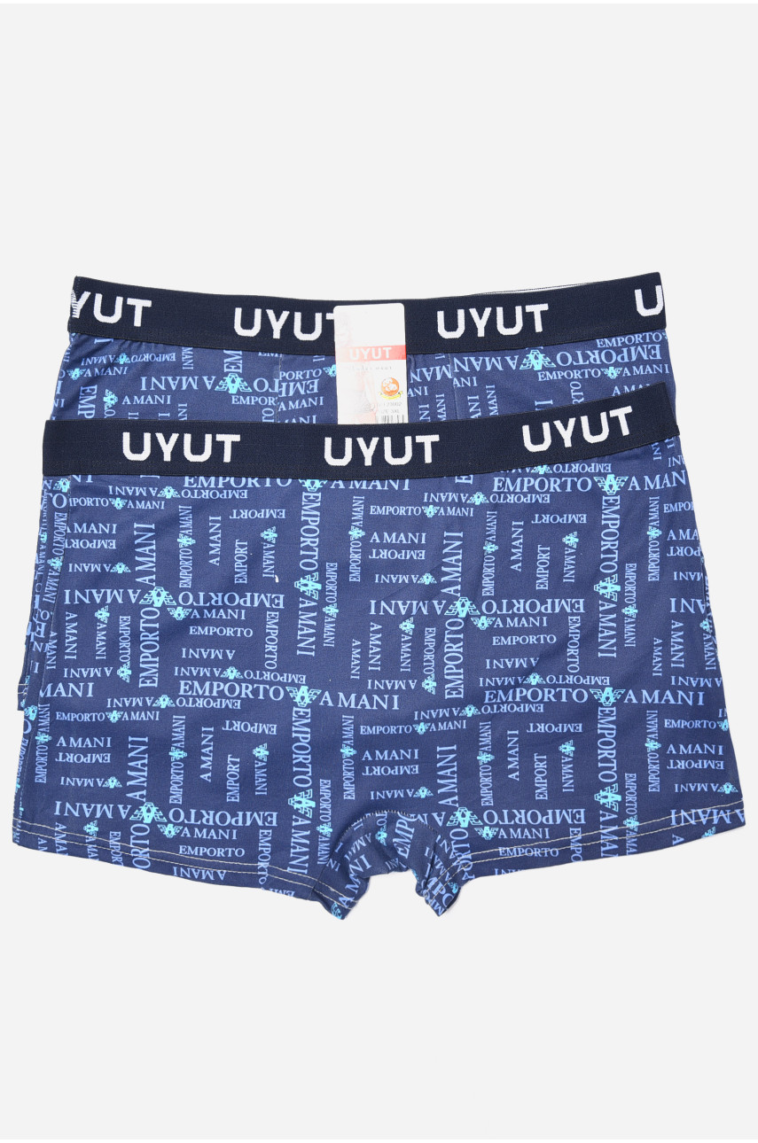 Набір чоловічих боксерів синього кольору 2 штуки 23002 181114