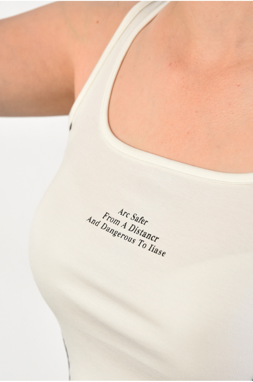 Майка жіноча молочного кольору 8218 181117