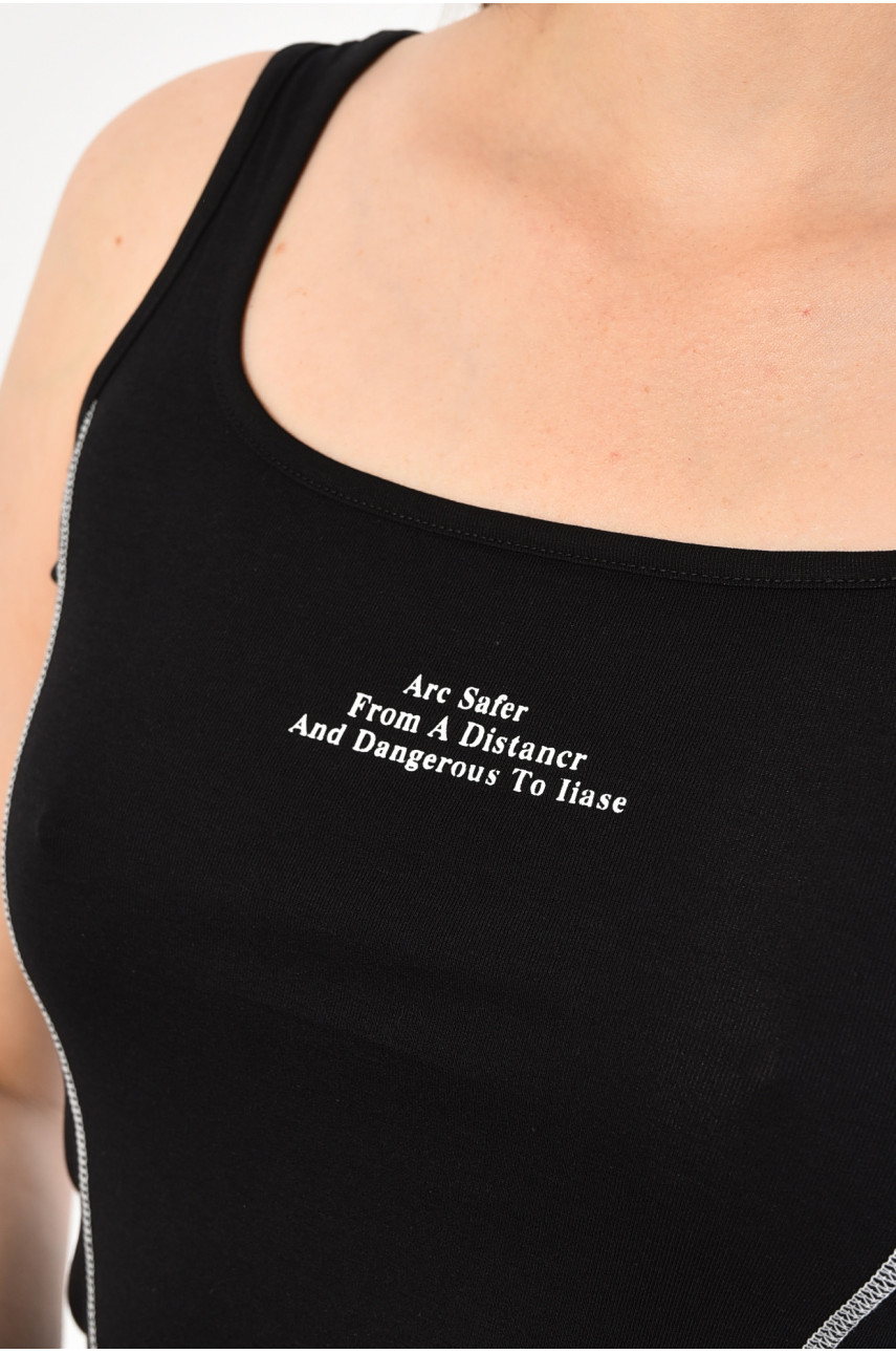 Майка женская черного цвета 8218 181118