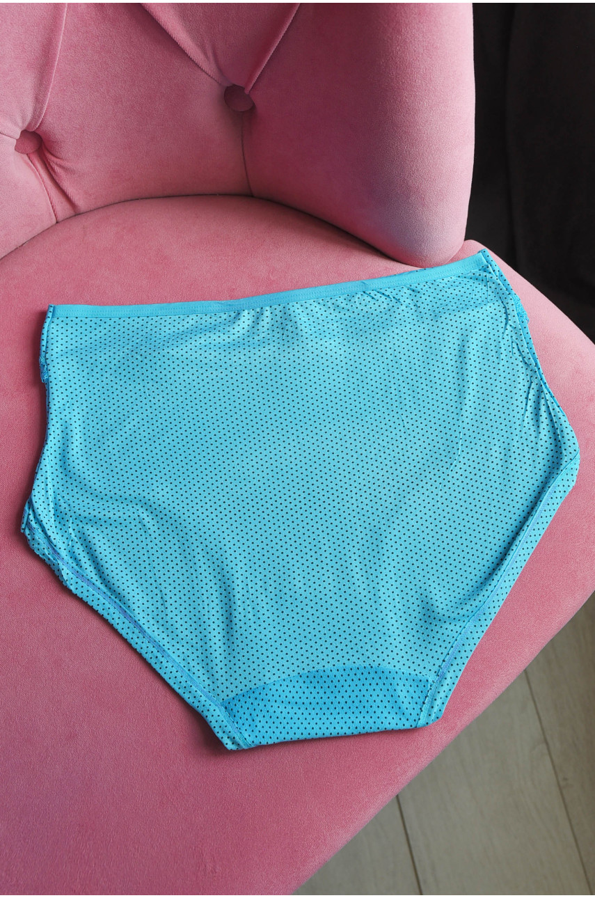 Труси жіночі напівбатальні блакитного кольору 3142 181158