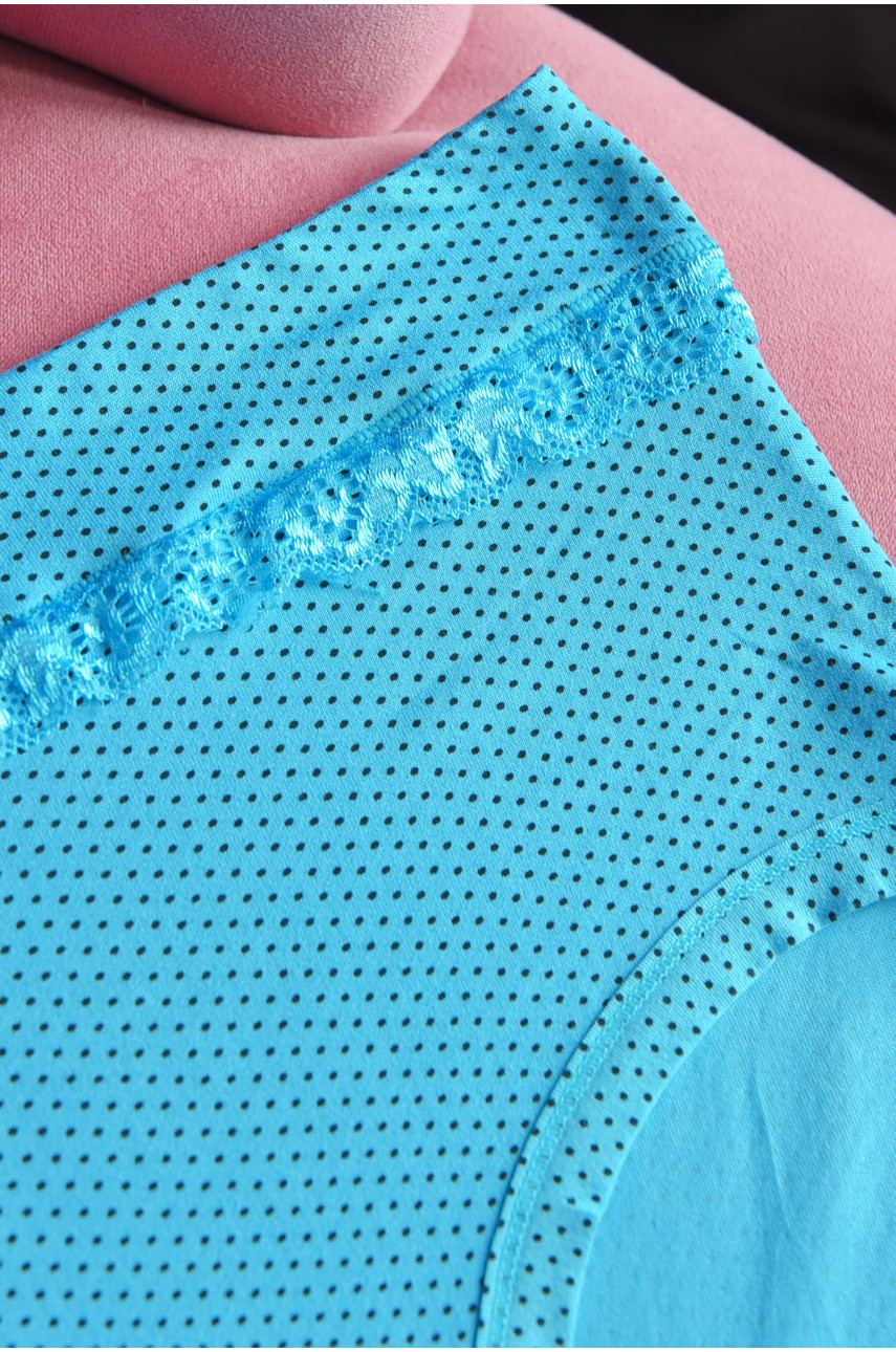 Труси жіночі напівбатальні блакитного кольору 3142 181158