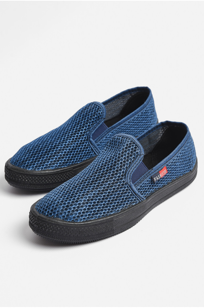 Сліпони чоловічі синього кольору 181179