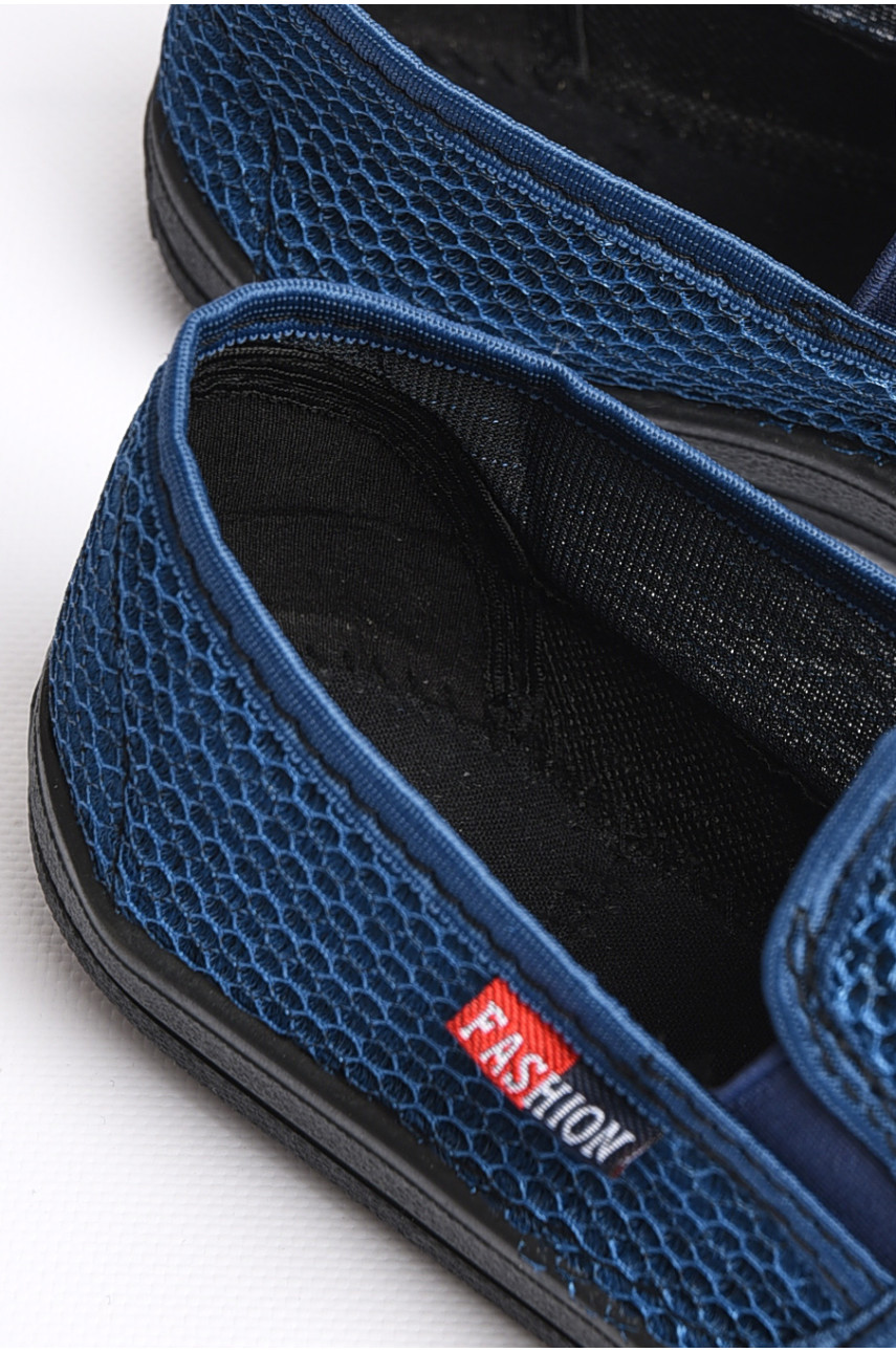 Сліпони чоловічі синього кольору 181179