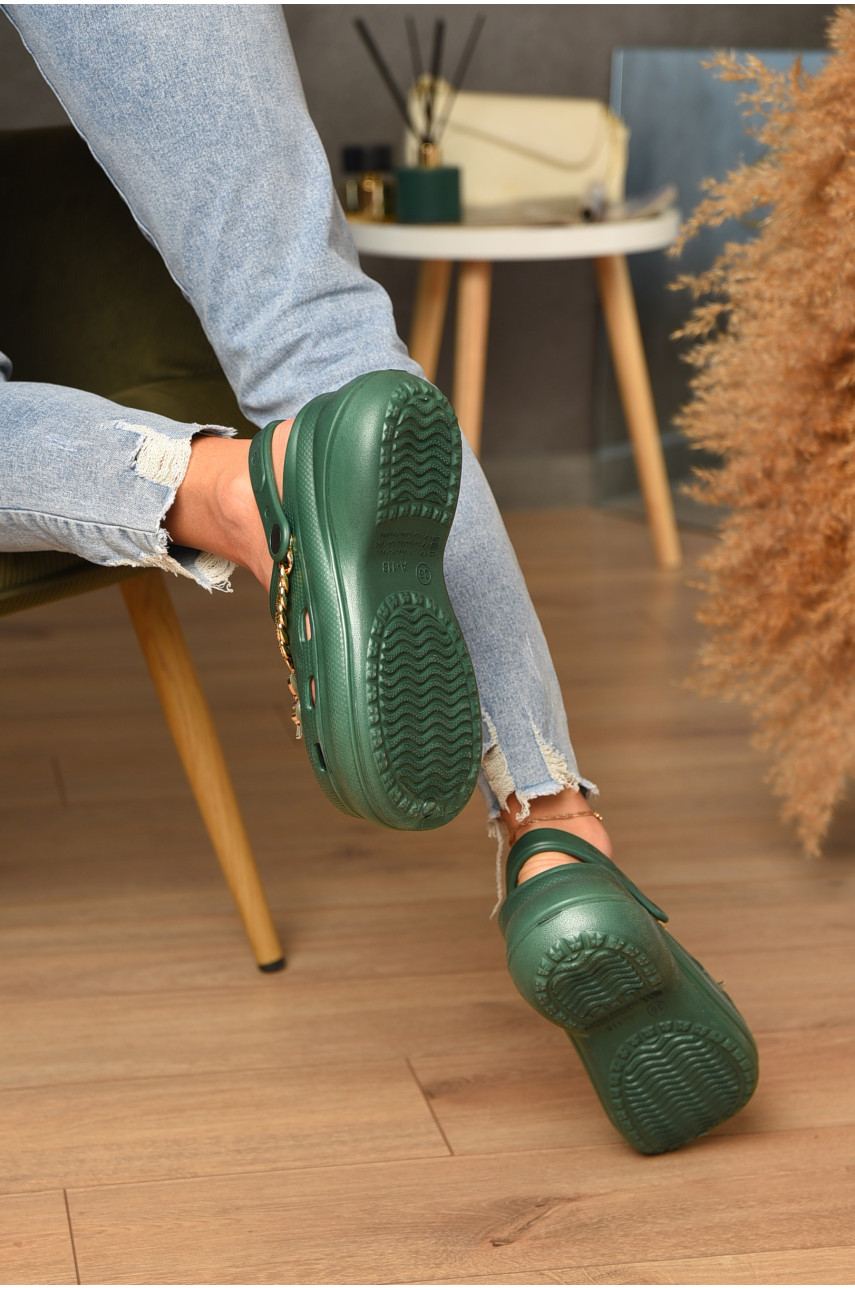 Кроксы женские цвета хаки 181188 Кроксы женские цвета хаки 181188