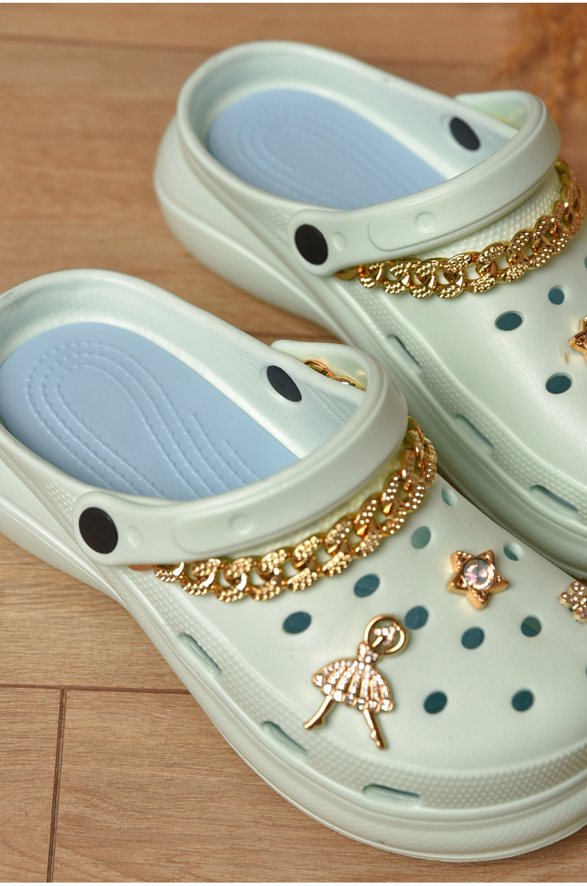 Крокси жіночі світло-м`ятного кольору 181189 Крокси жіночі світло-м`ятного кольору 181189