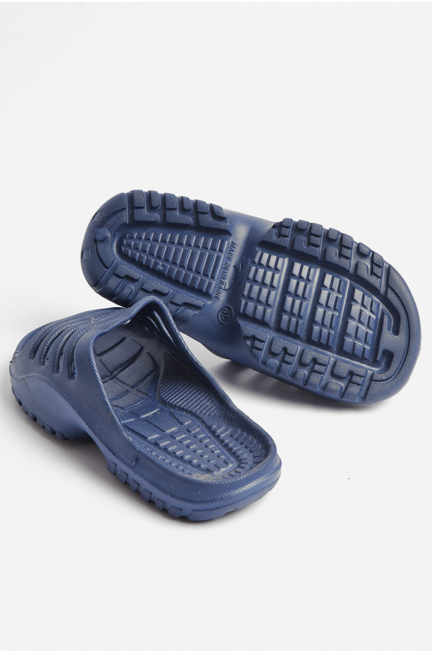 Шлепки подростковые для мальчика темно-синего цвета 212 181203