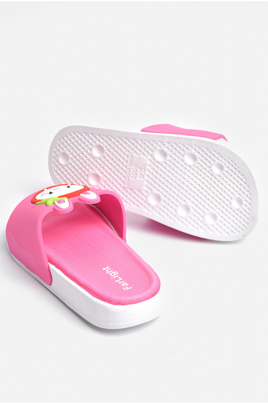 Шлепки детские розового цвета с рисунком 9003-15 181208