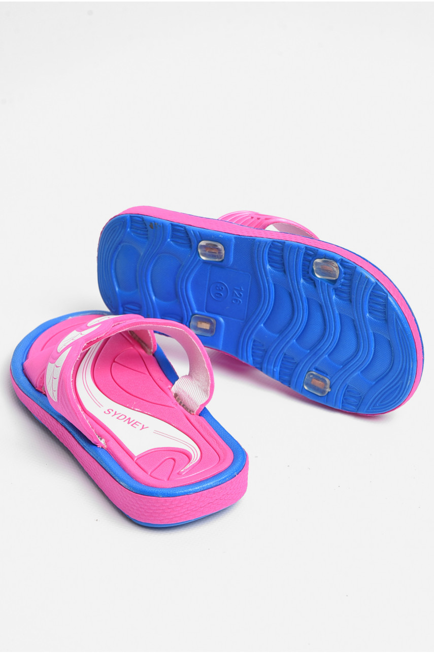 Шльопанці дитячі для дівчинки рожевого кольору 126G 181220