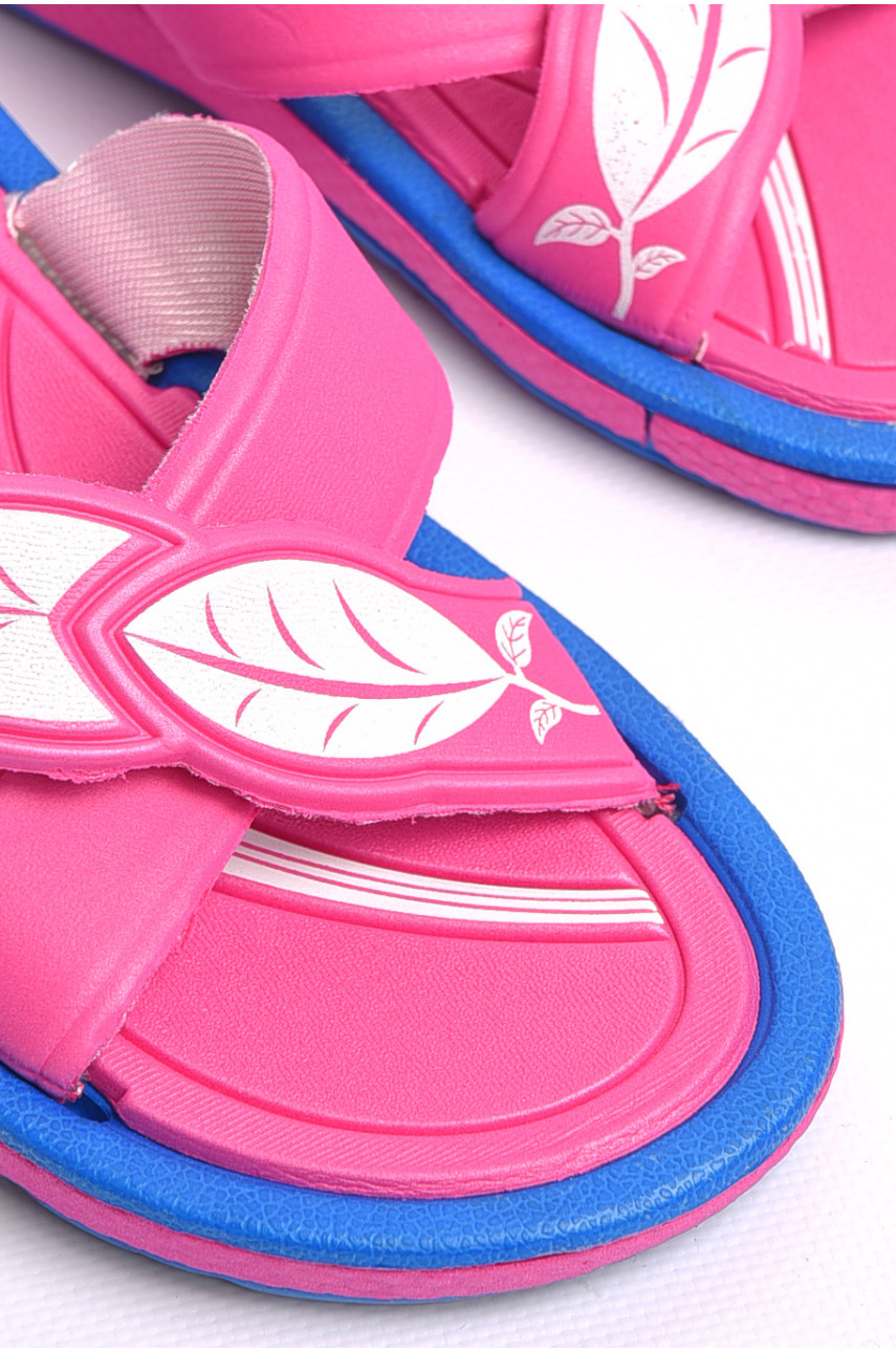 Шльопанці дитячі для дівчинки рожевого кольору 126G 181220