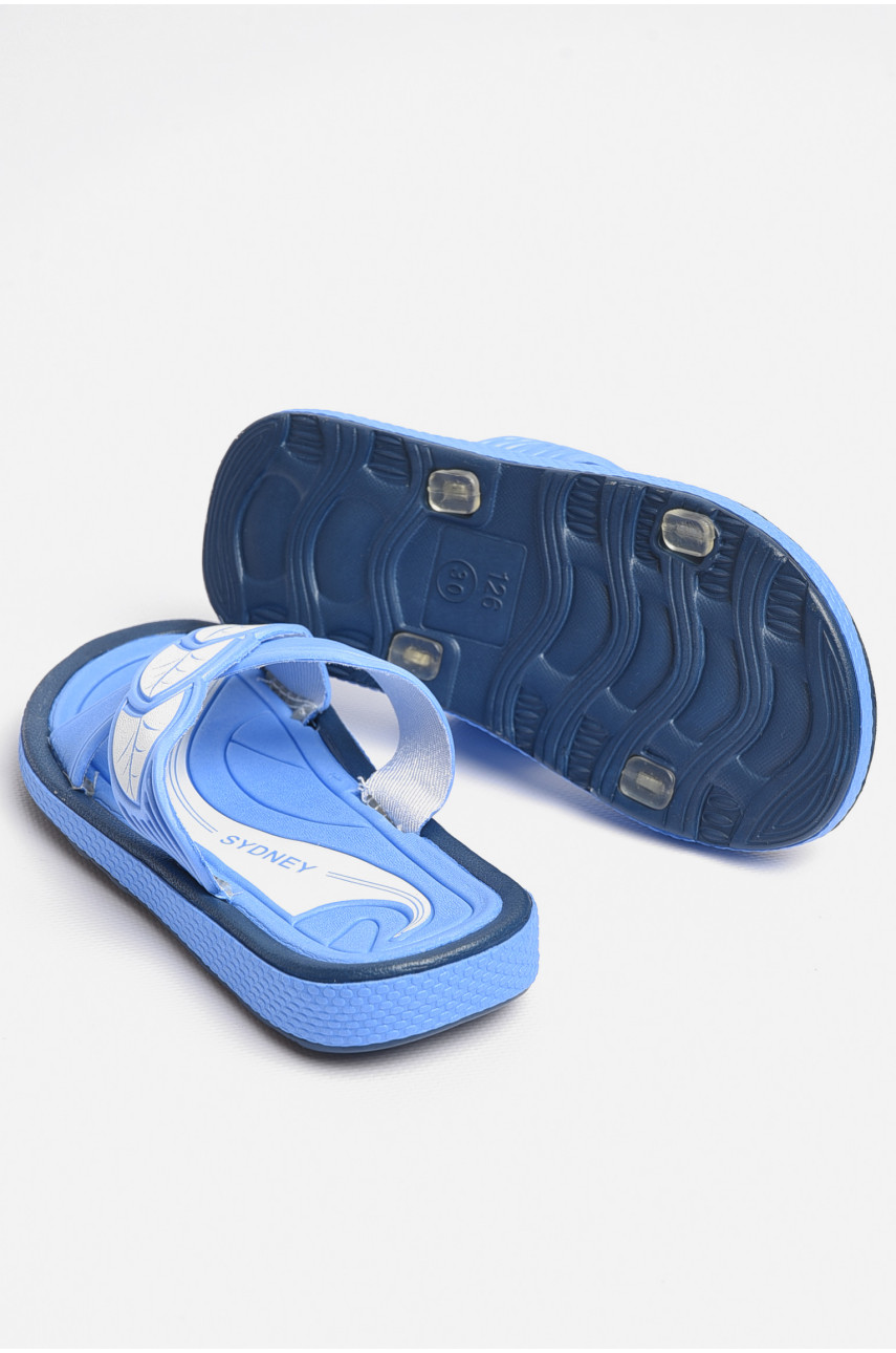 Шлепки детские для девочки темно-синего цвета 126G 181221