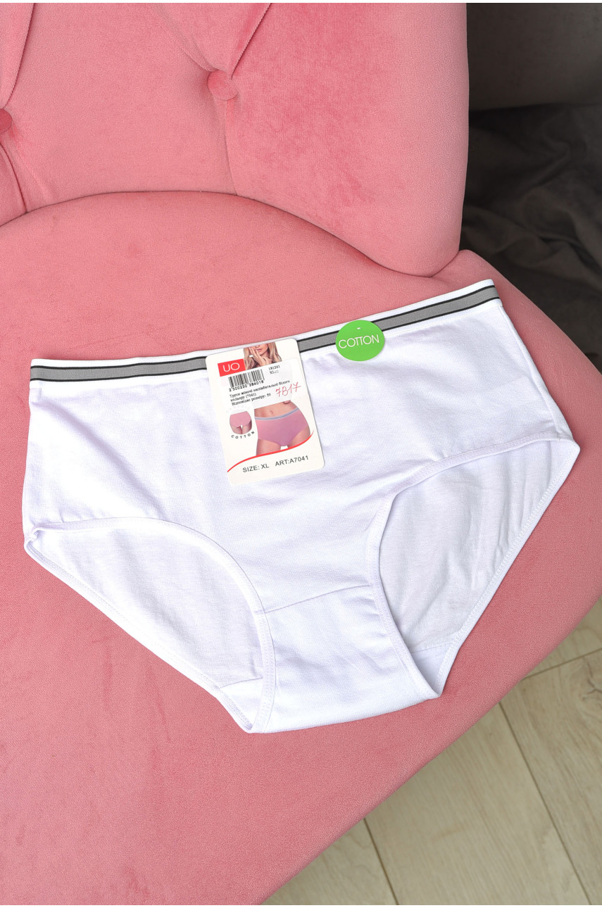 Труси жіночі напівбатальні бiлого кольору 7041 181261