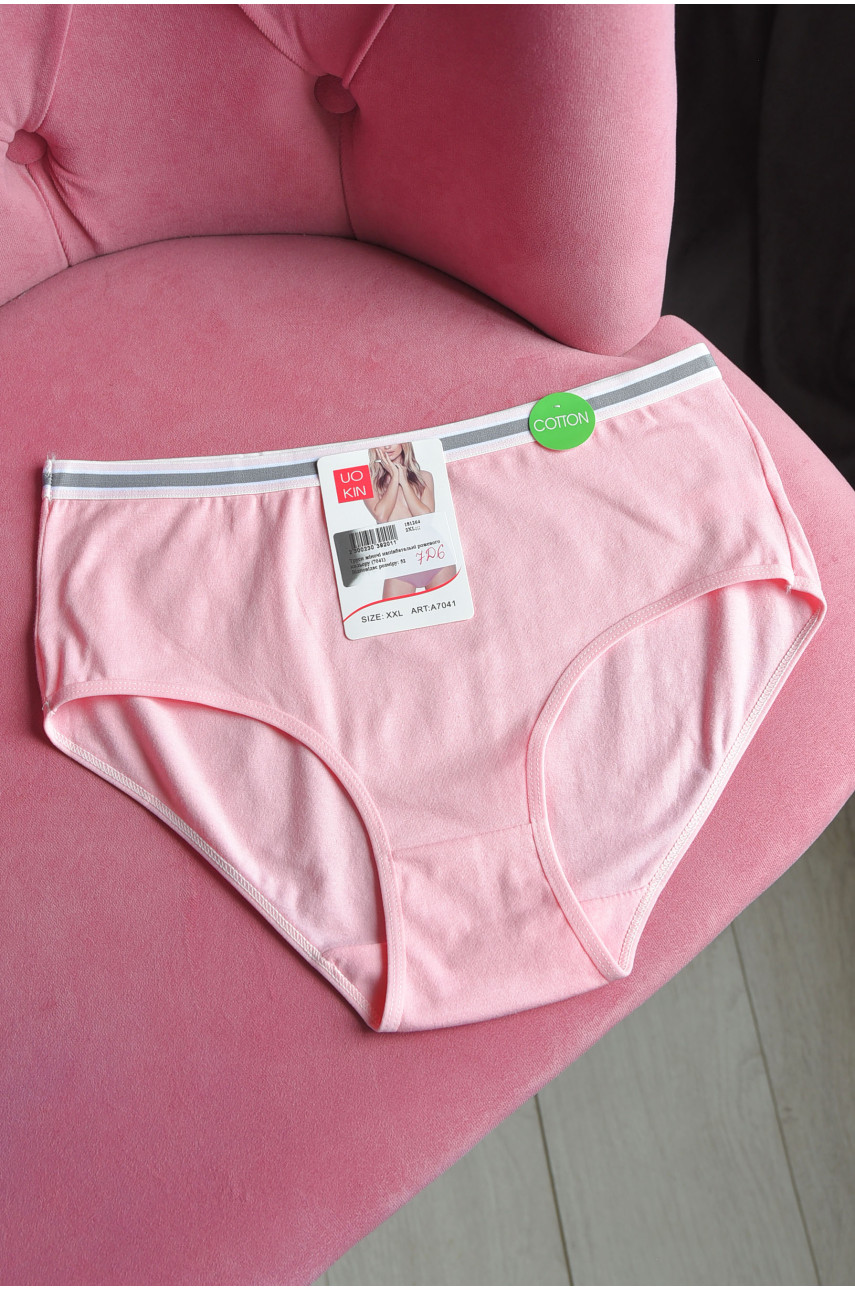 Труси жіночі напівбатальні рожевого кольору 7041 181264 Труси жіночі напівбатальні рожевого кольору 7041 181264