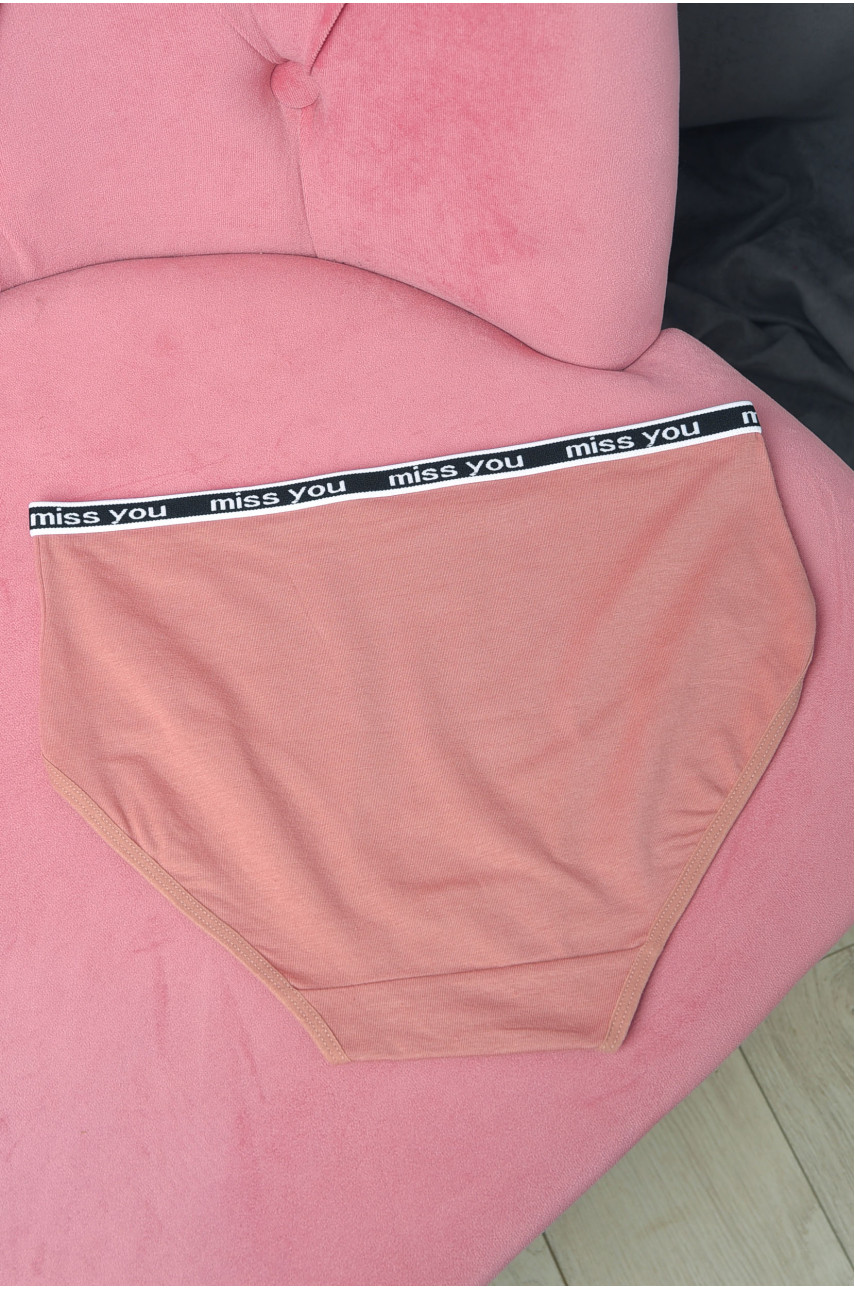 Трусы женские полубатальные цвета мокко 3778 181286