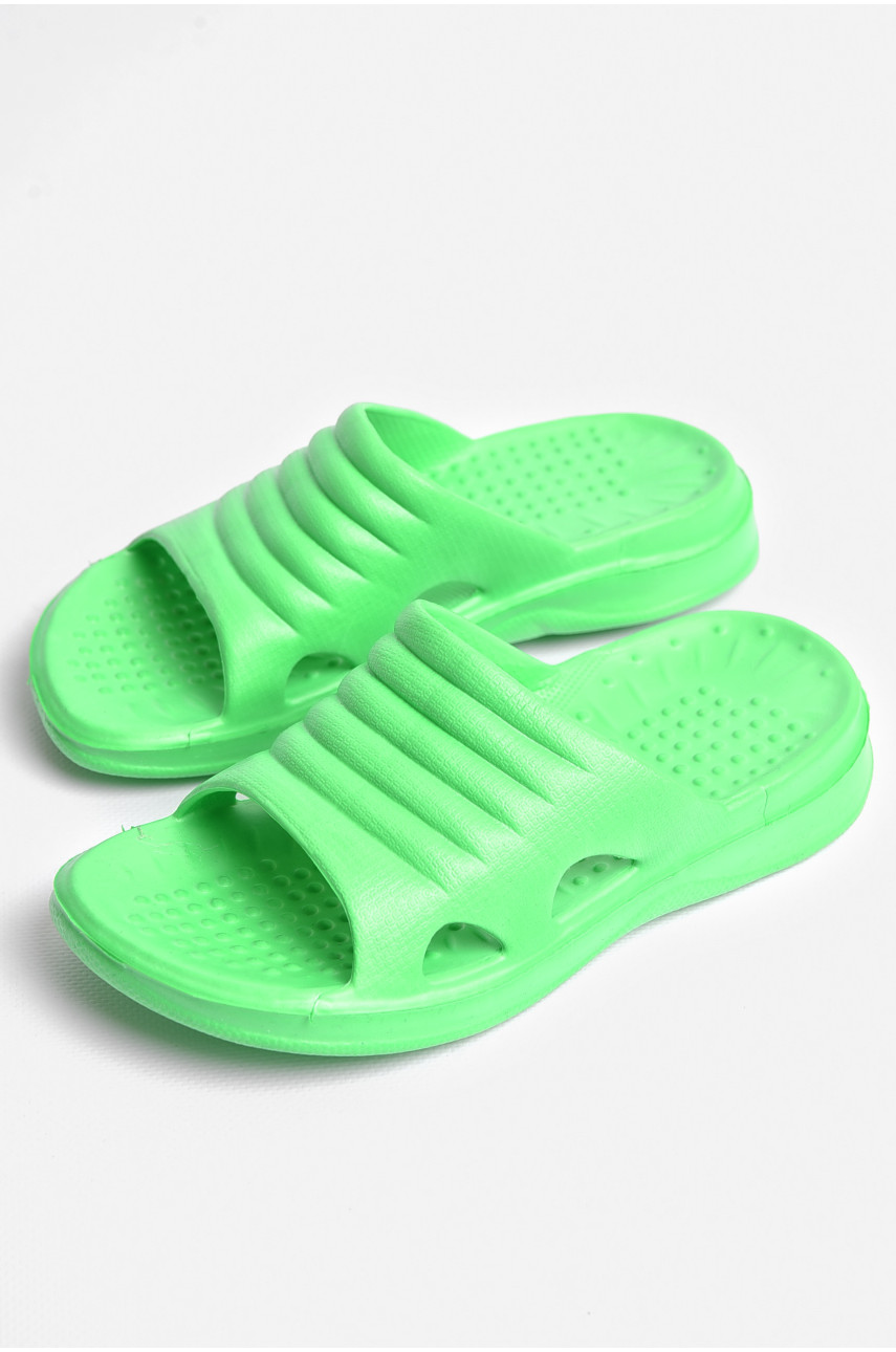Шлепки детские для девочки пена зеленого цвета 333-1 181296