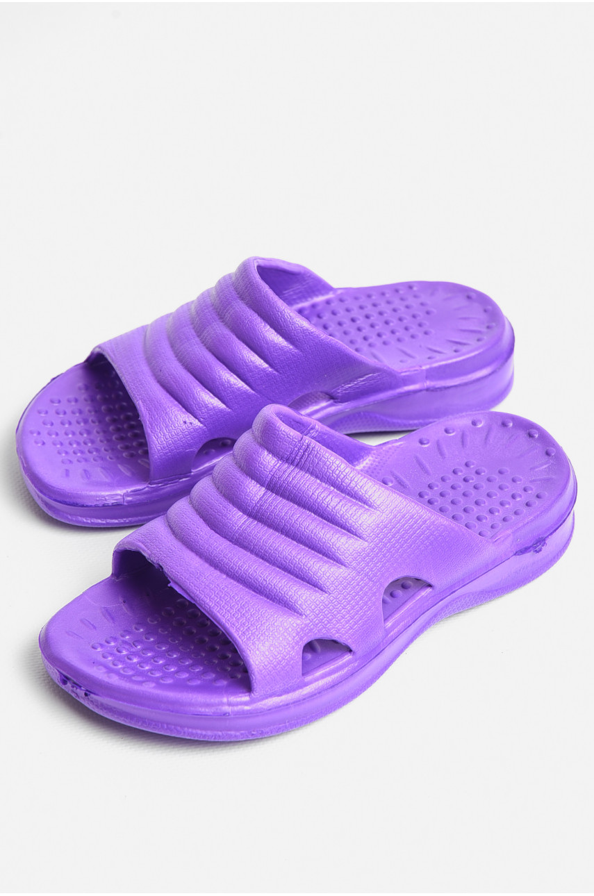 Шлепки детские для девочки пена фиолетового цвета 333-1 181299