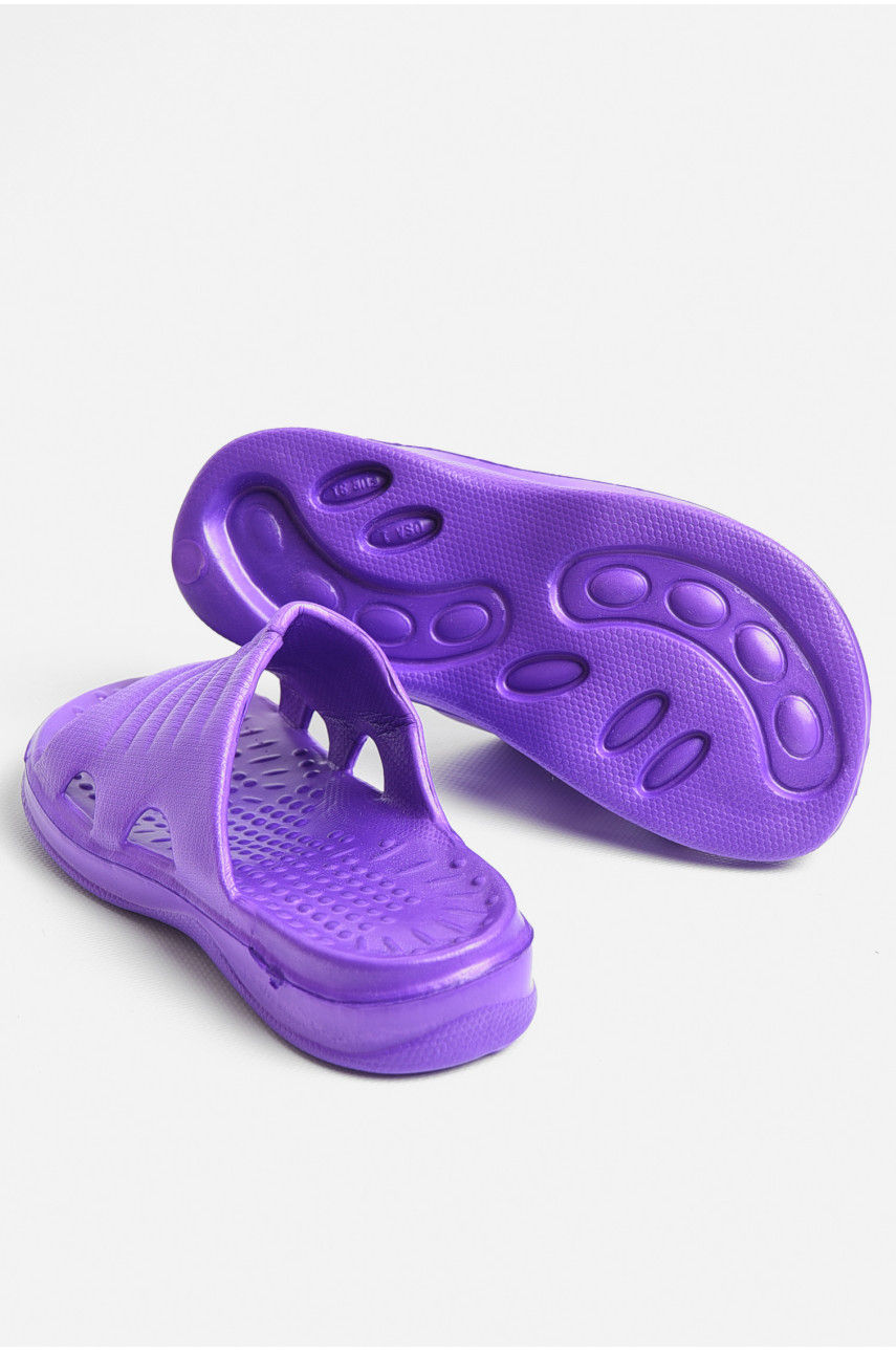 Шльопанці дитячі для дівчинки піна фіолетового кольору 333-1 181299