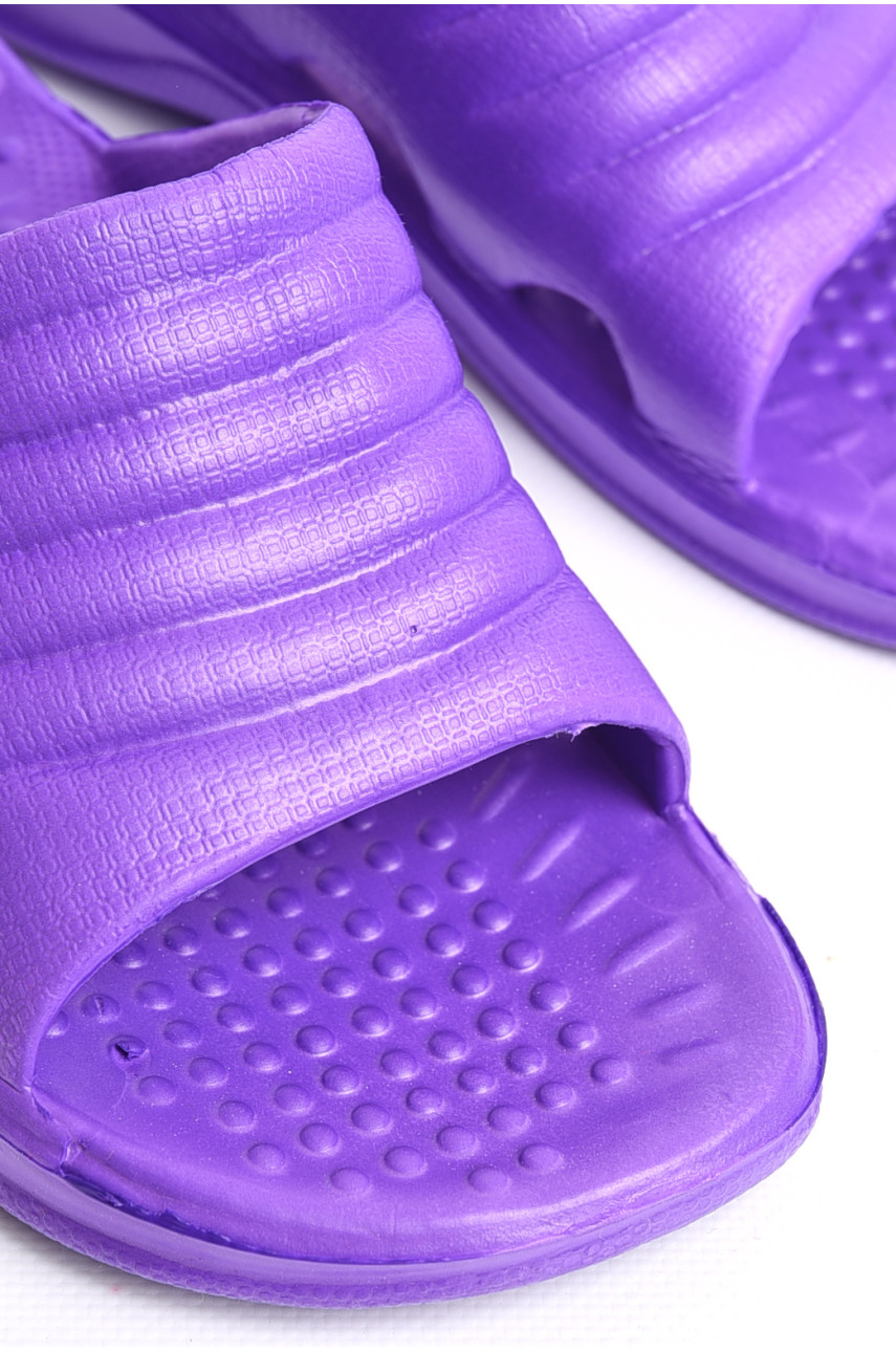 Шльопанці дитячі для дівчинки піна фіолетового кольору 333-1 181299