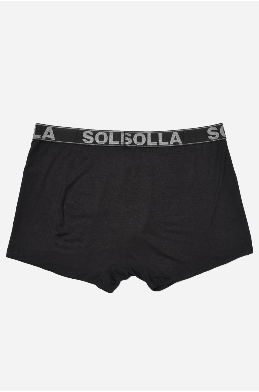 Боксери чоловічі напівбатальні чорного кольору 181311