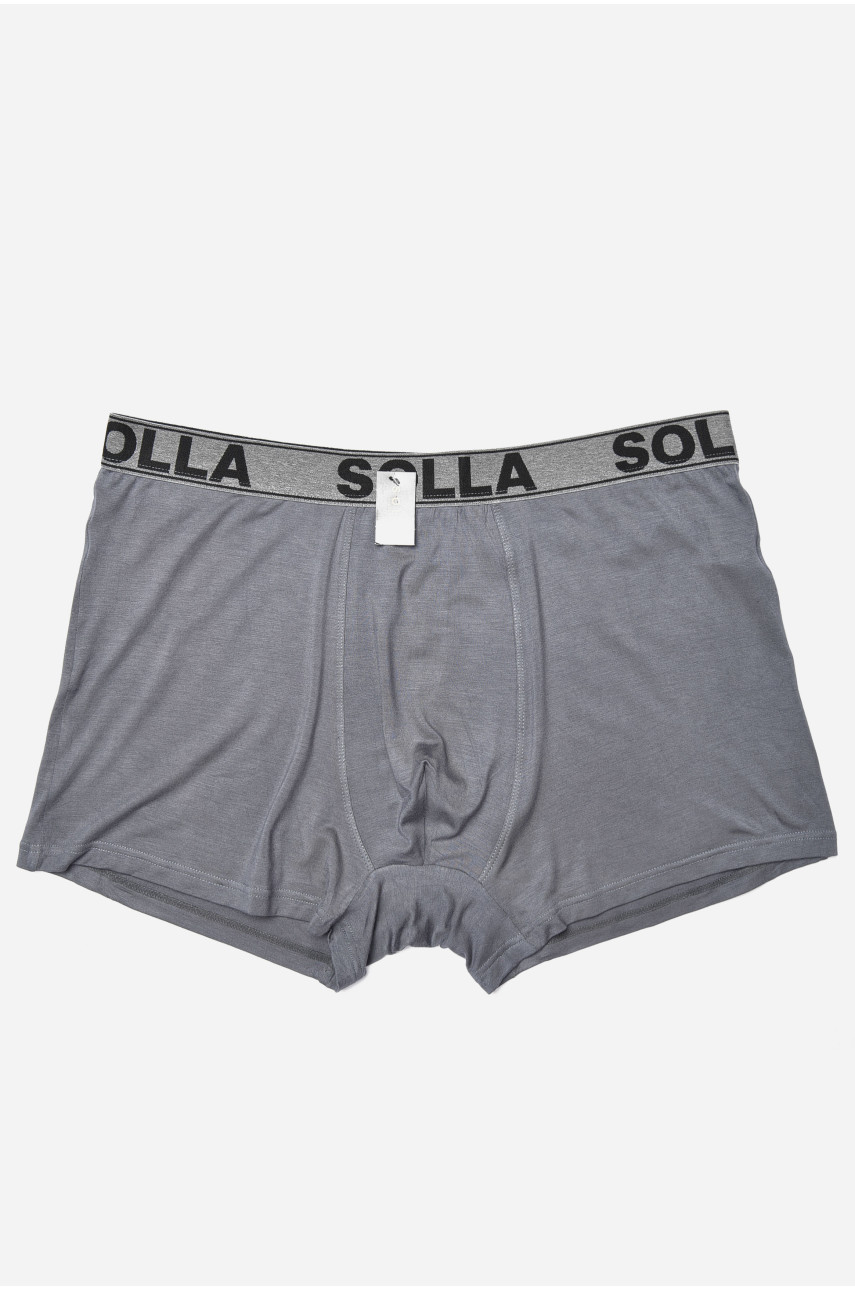 Боксери чоловічі напівбатальні сірого кольору 181316 Боксери чоловічі напівбатальні сірого кольору 181316