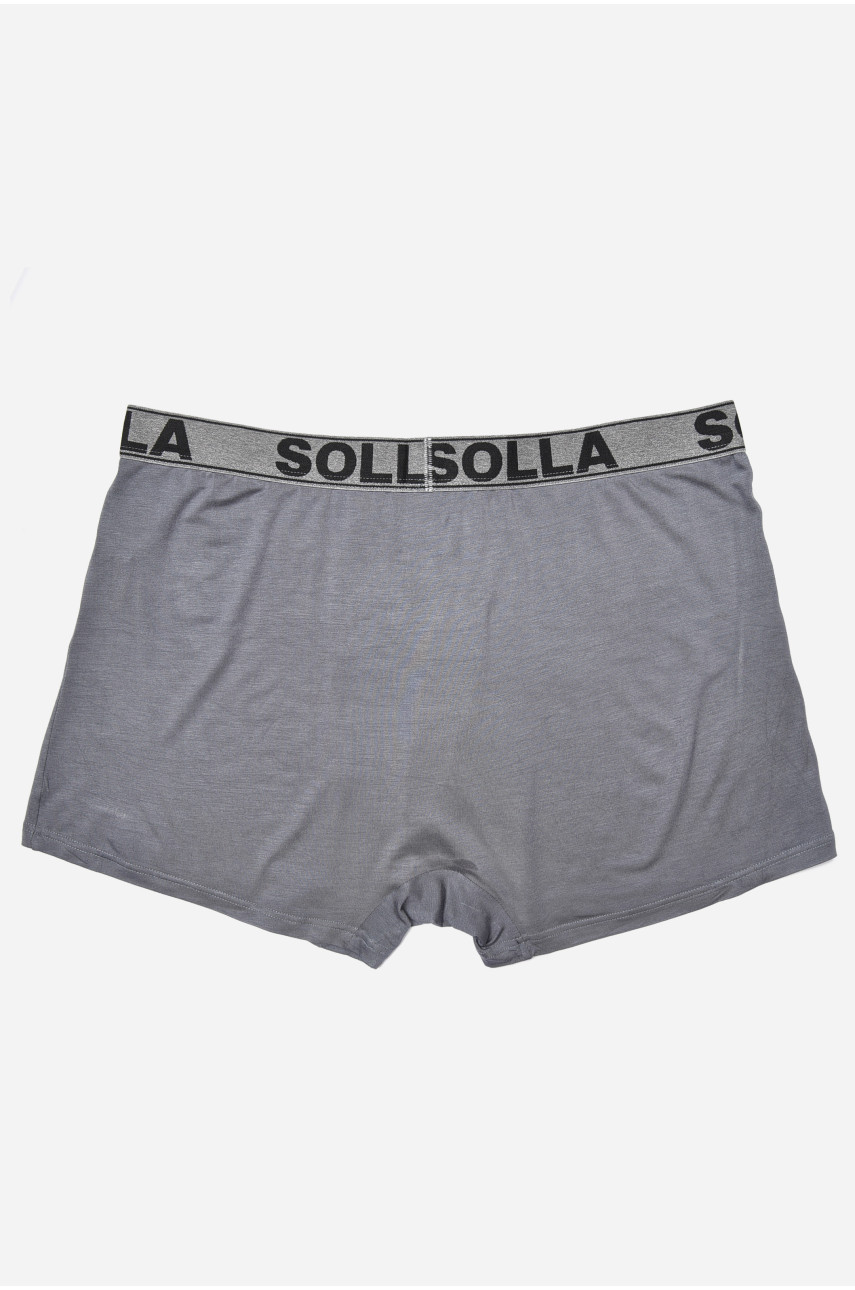 Боксери чоловічі напівбатальні сірого кольору 181316 Боксери чоловічі напівбатальні сірого кольору 181316