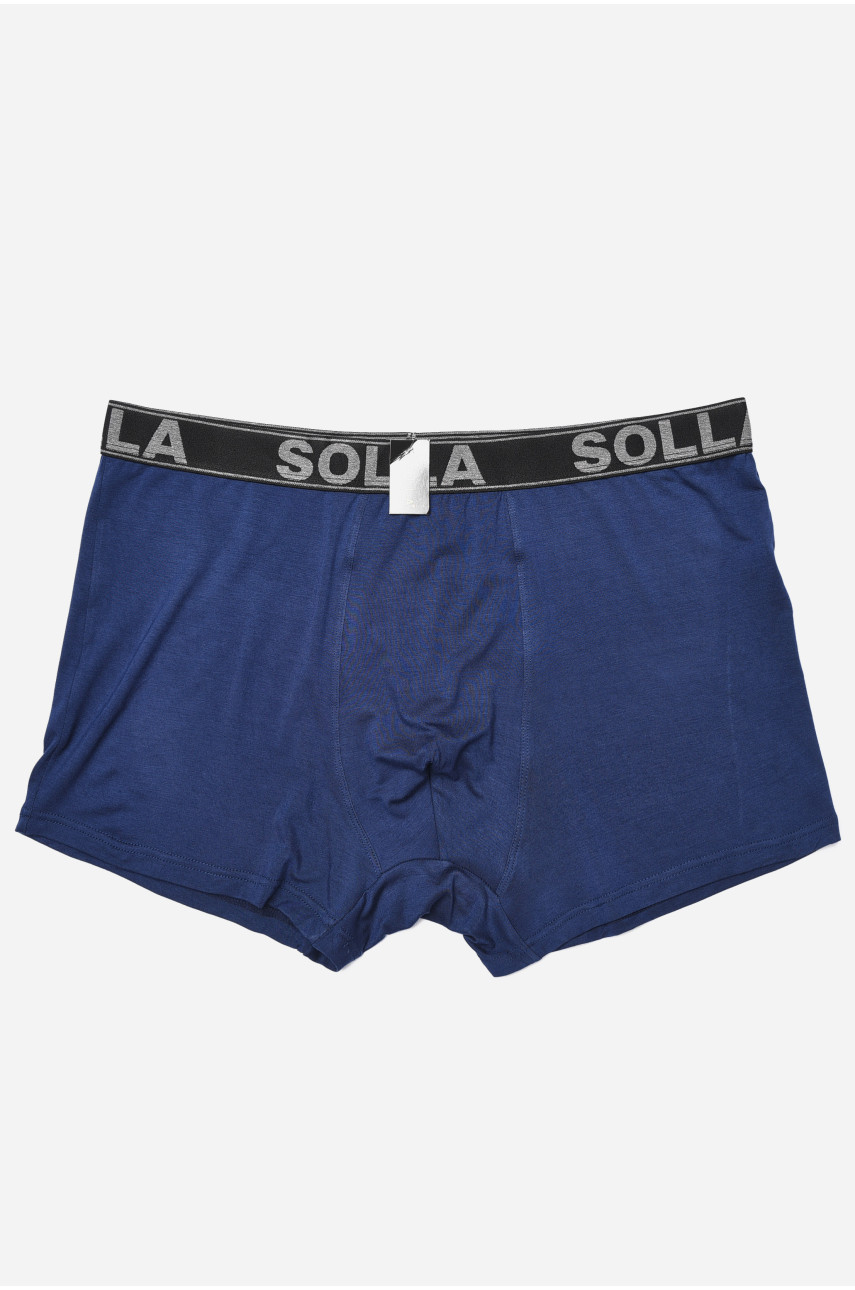 Боксери чоловічі напівбатальні темно-синього кольору 181319 Боксери чоловічі напівбатальні темно-синього кольору 181319