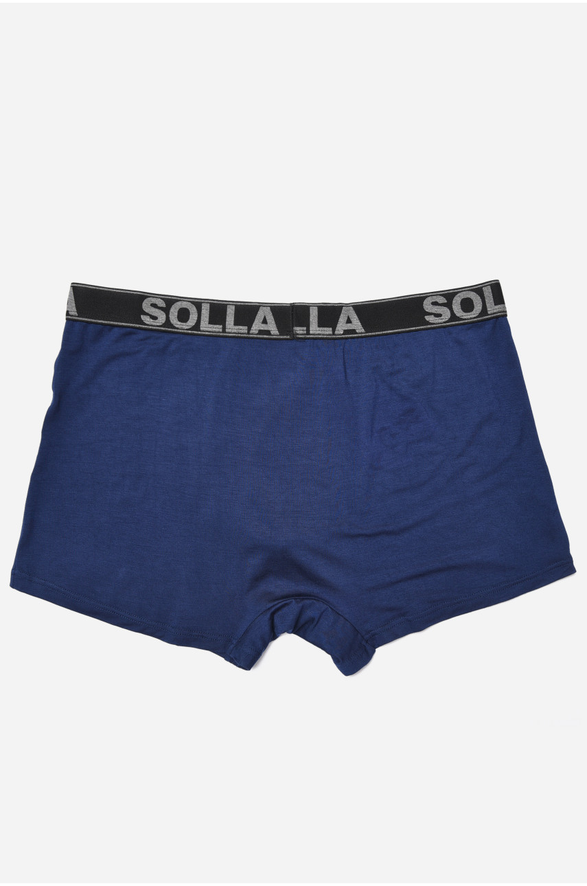 Боксери чоловічі напівбатальні темно-синього кольору 181319 Боксери чоловічі напівбатальні темно-синього кольору 181319