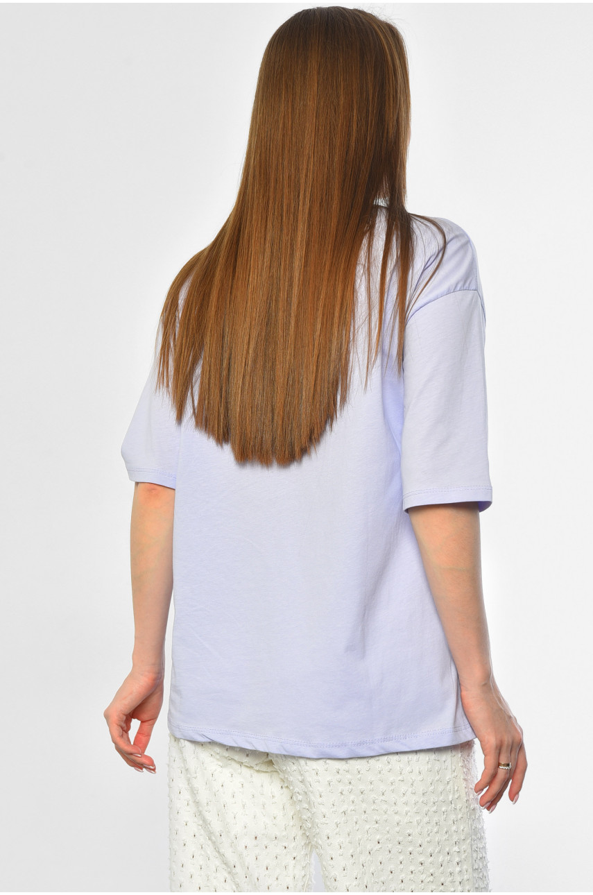 Футболка женская лавандового цвета 9112 181320 Футболка женская лавандового цвета 9112 181320