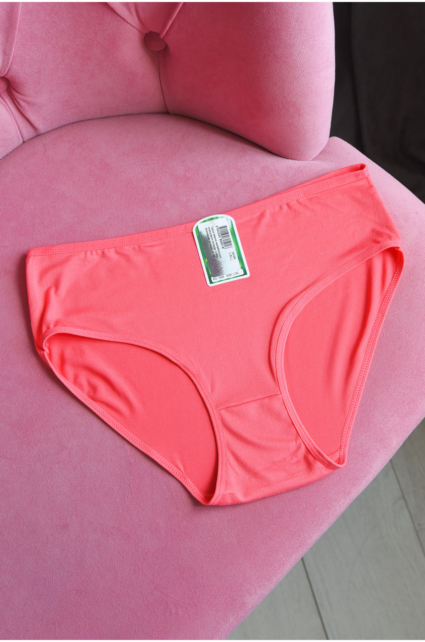 Труси жіночі напівбатальні коралового кольору 1686 181356 Труси жіночі напівбатальні коралового кольору 1686 181356