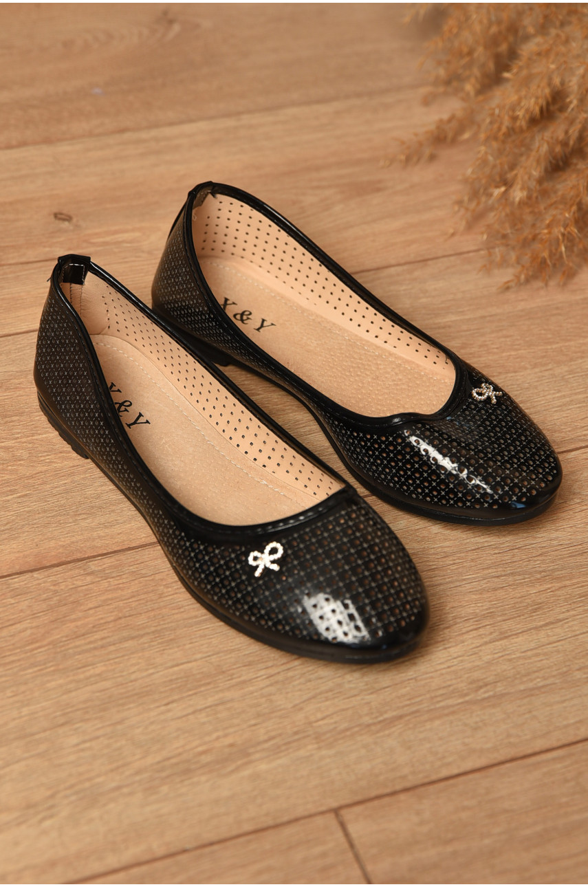 Балетки женские черного цвета Х864 181411