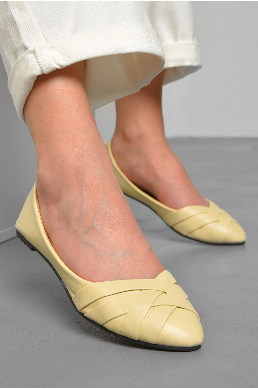 Балетки женские бежевого цвета 112-7 181435 Балетки женские бежевого цвета 112-7 181435