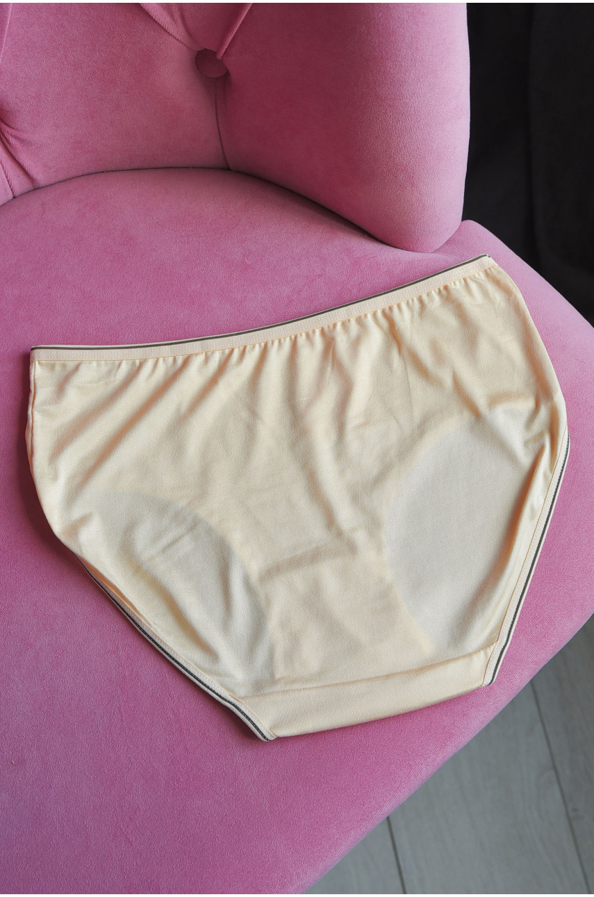 Труси жіночі напівбатальні жовтого кольору 3439 181450 Труси жіночі напівбатальні жовтого кольору 3439 181450