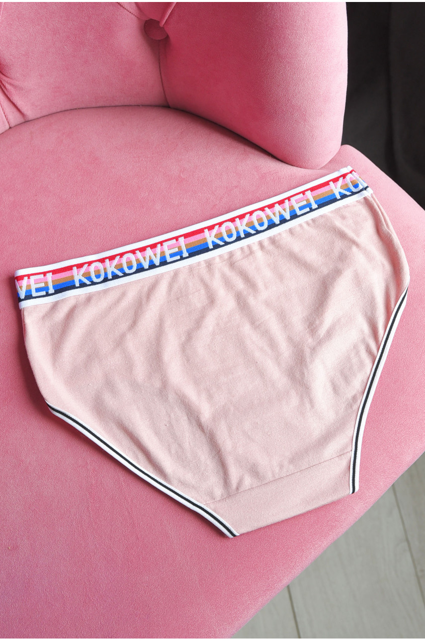Труси жіночі напівбатальні пудрового кольору 3765 181456 Труси жіночі напівбатальні пудрового кольору 3765 181456