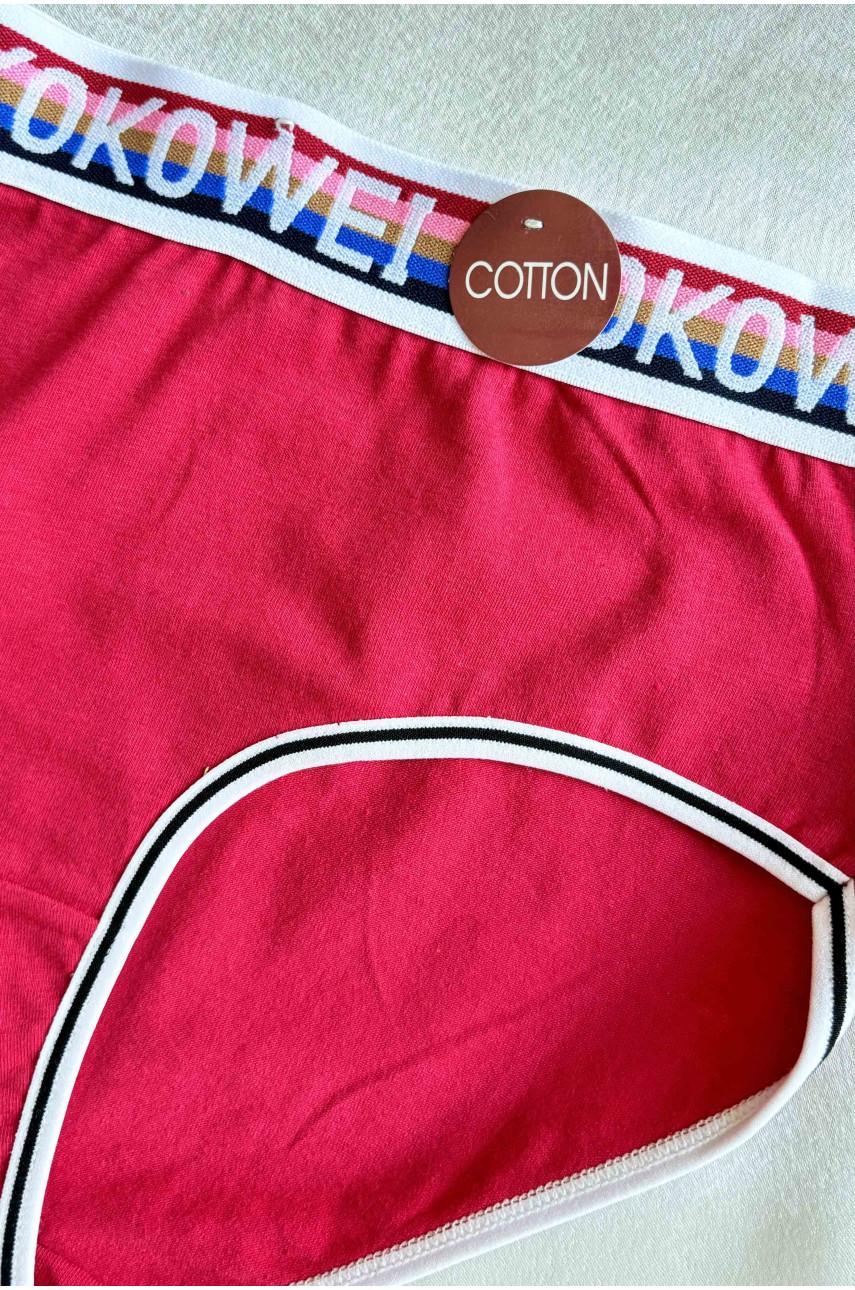 Труси жіночі напівбатальні бордового кольору 3765 181457 Труси жіночі напівбатальні бордового кольору 3765 181457