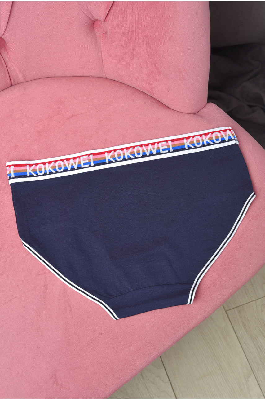Труси жіночі напівбатальні темно-синього кольору 3765 181458 Труси жіночі напівбатальні темно-синього кольору 3765 181458