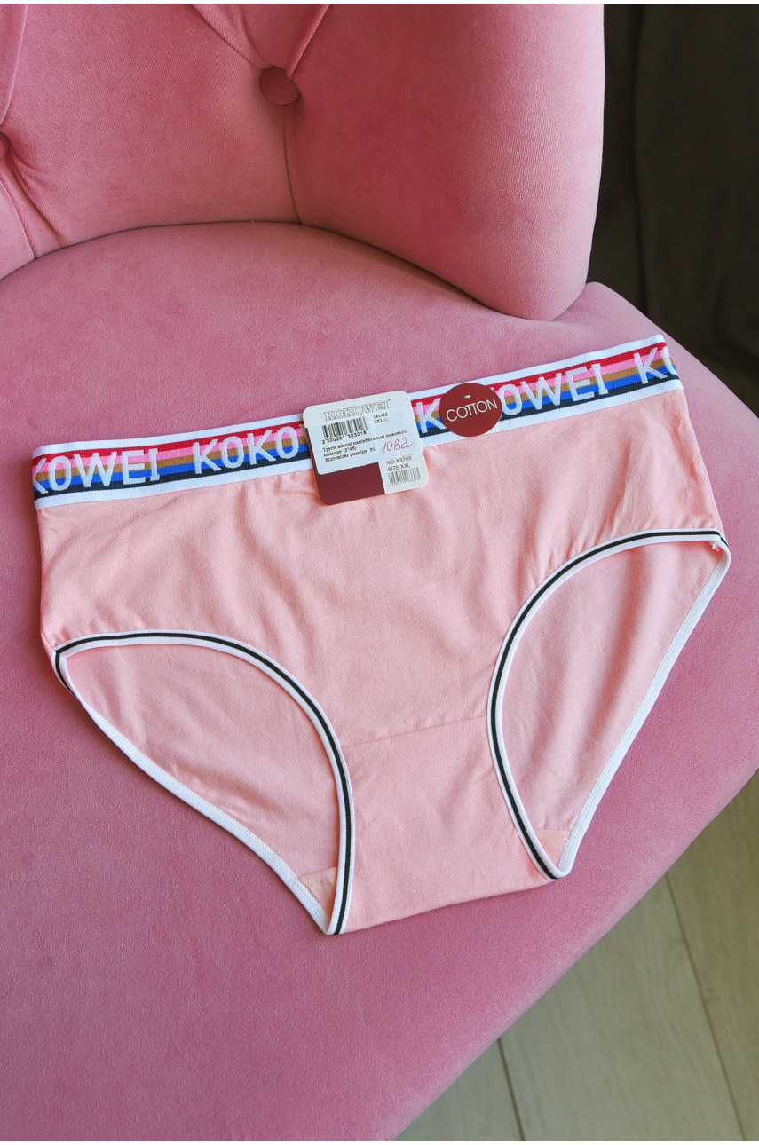 Труси жіночі напівбатальні рожевого кольору 3765 181462 Труси жіночі напівбатальні рожевого кольору 3765 181462