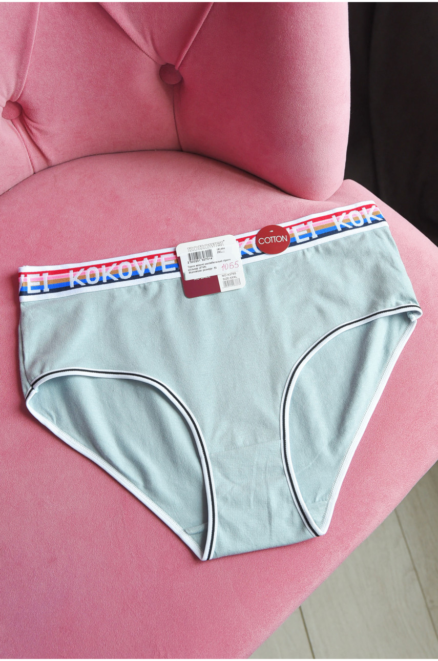 Труси жіночі напівбатальні ciрого кольору 3765 181464 Труси жіночі напівбатальні ciрого кольору 3765 181464