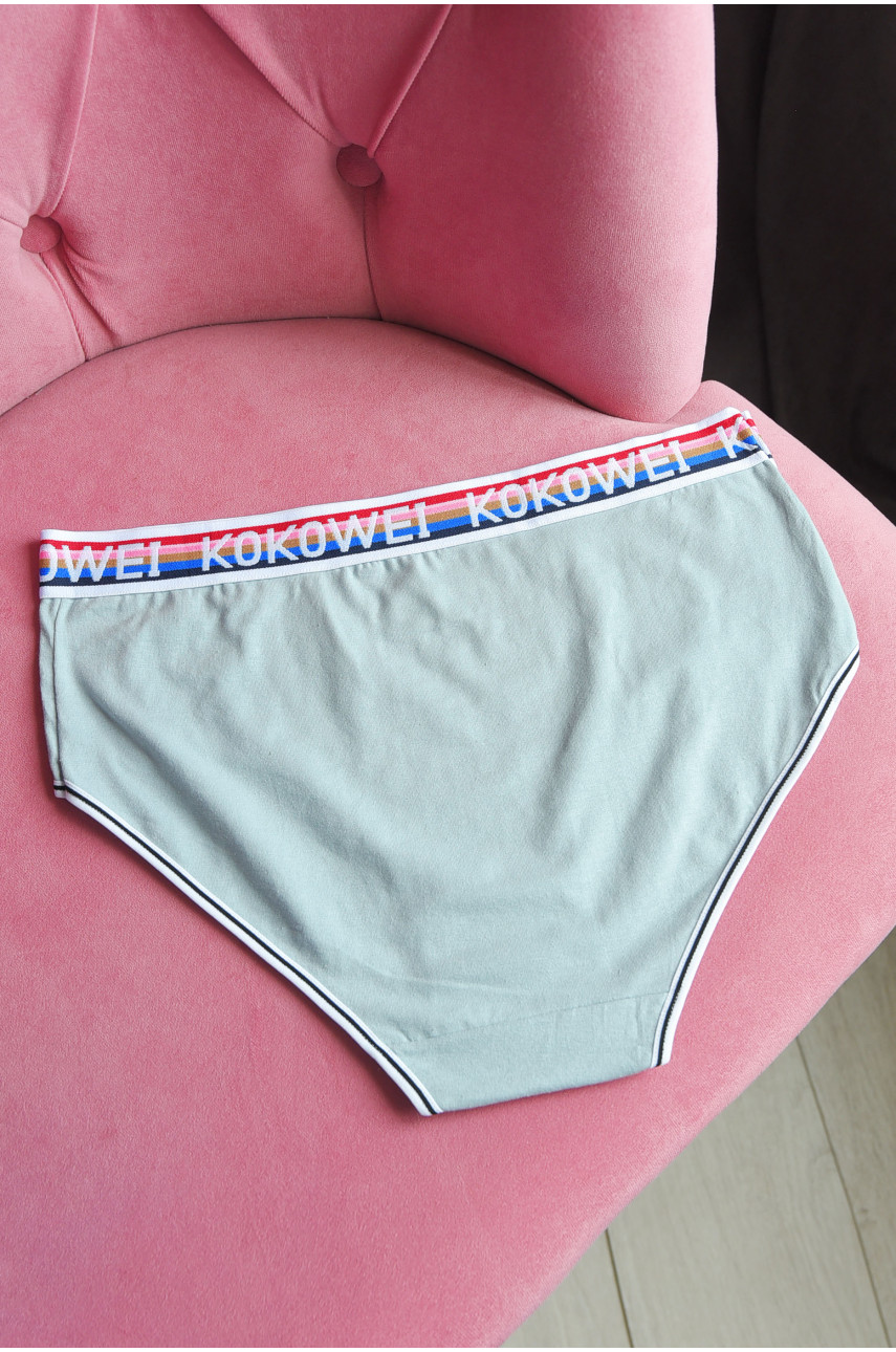 Труси жіночі напівбатальні ciрого кольору 3765 181464 Труси жіночі напівбатальні ciрого кольору 3765 181464