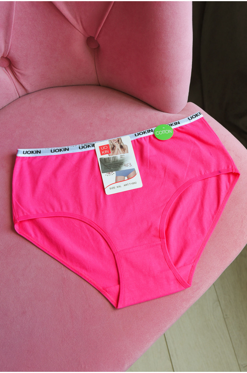 Труси жіночі напівбатальні малинового кольору 1852 181471 Труси жіночі напівбатальні малинового кольору 1852 181471