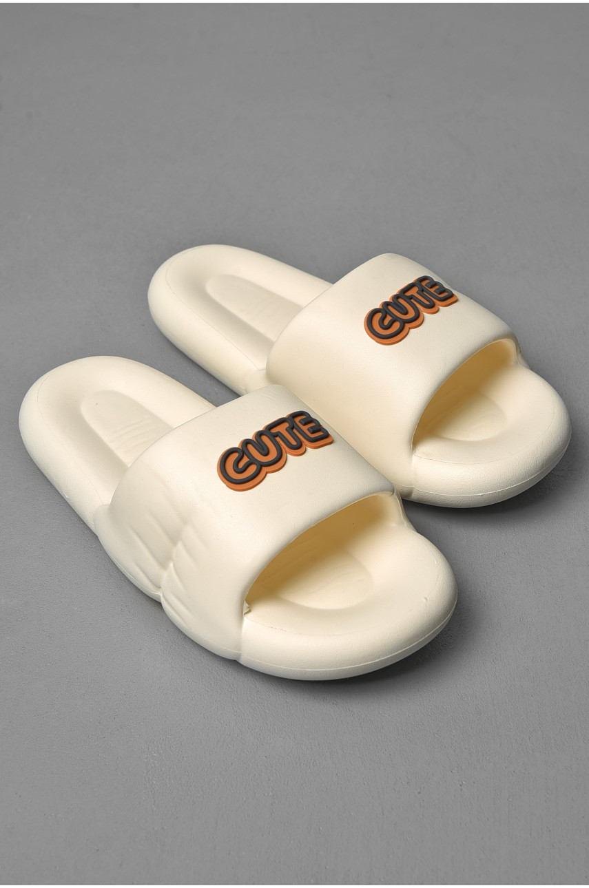 Шлепанцы мужские пена белого цвета а-15 181505