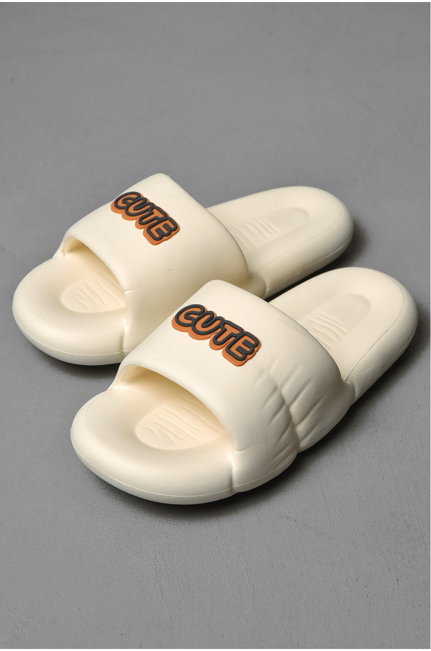 Шлепанцы мужские пена белого цвета а-15 181505